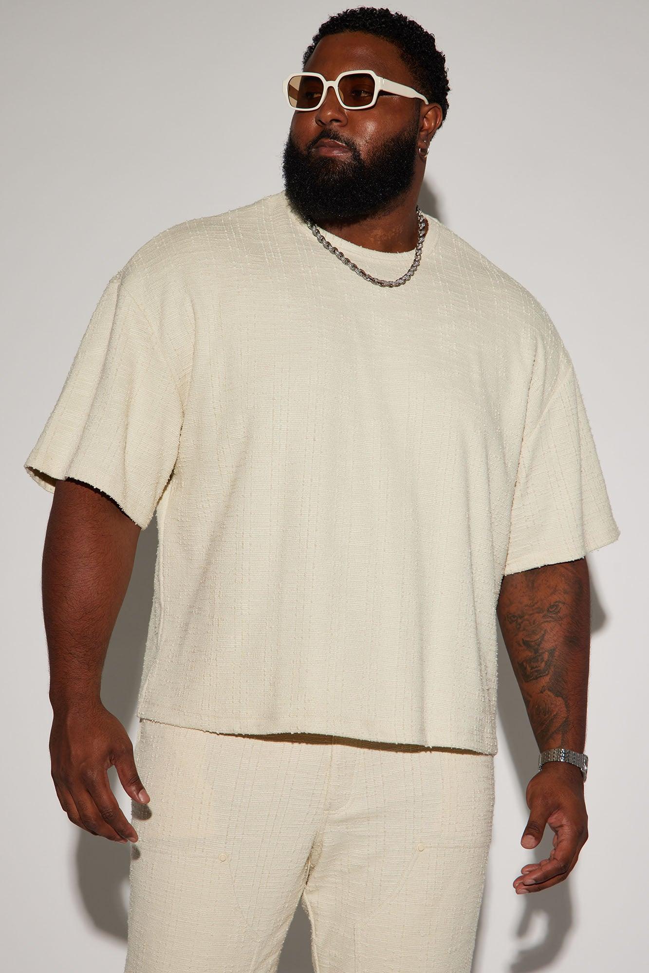 Jordan Textured Short Sleeve Tee - Off White Product Image