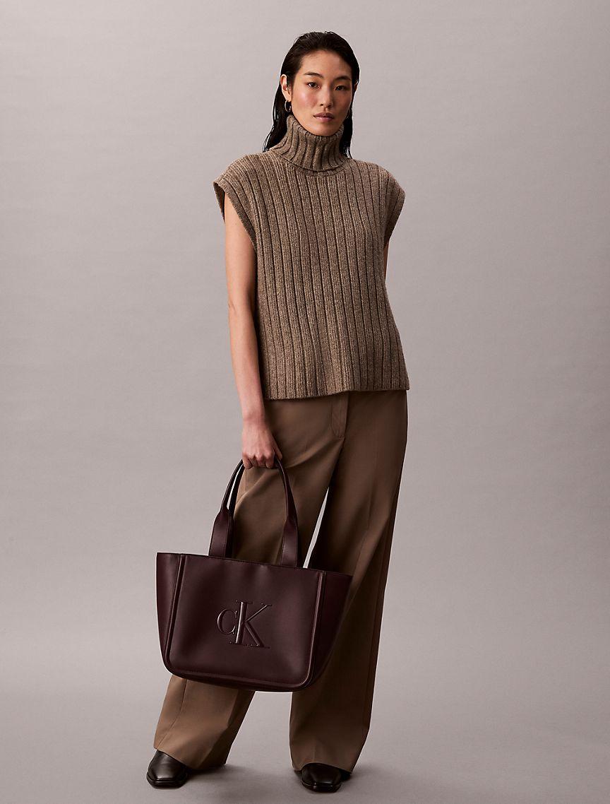 Embossed Monogram Logo Tote Bag Product Image