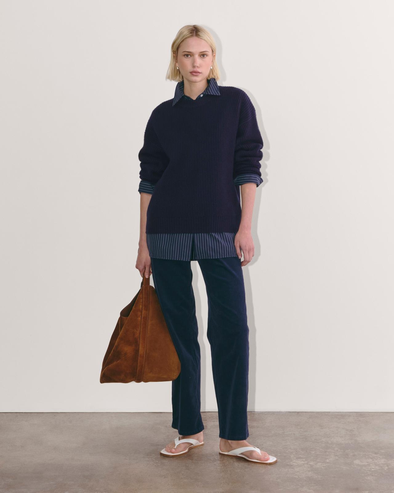 Womens Cocoon Crew in Wool Cashmere Sweater by Everlane Product Image