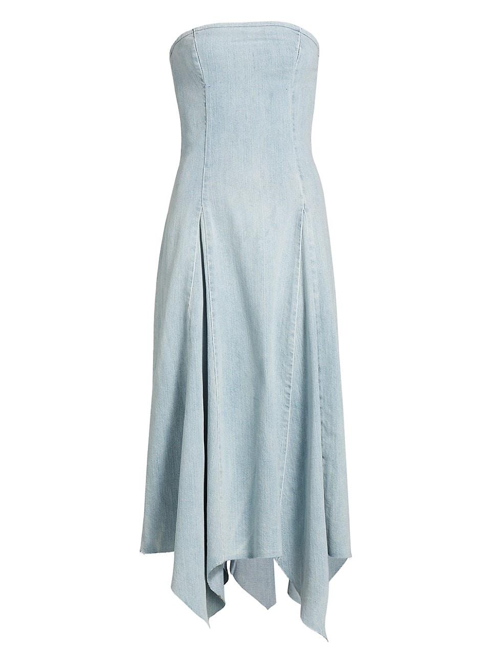 Womens Eliana Strapless Denim Dress Product Image