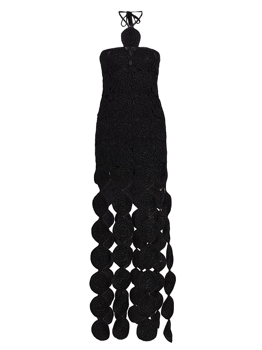 Womens Beep Beep Circle Fringe Maxi Dress Product Image