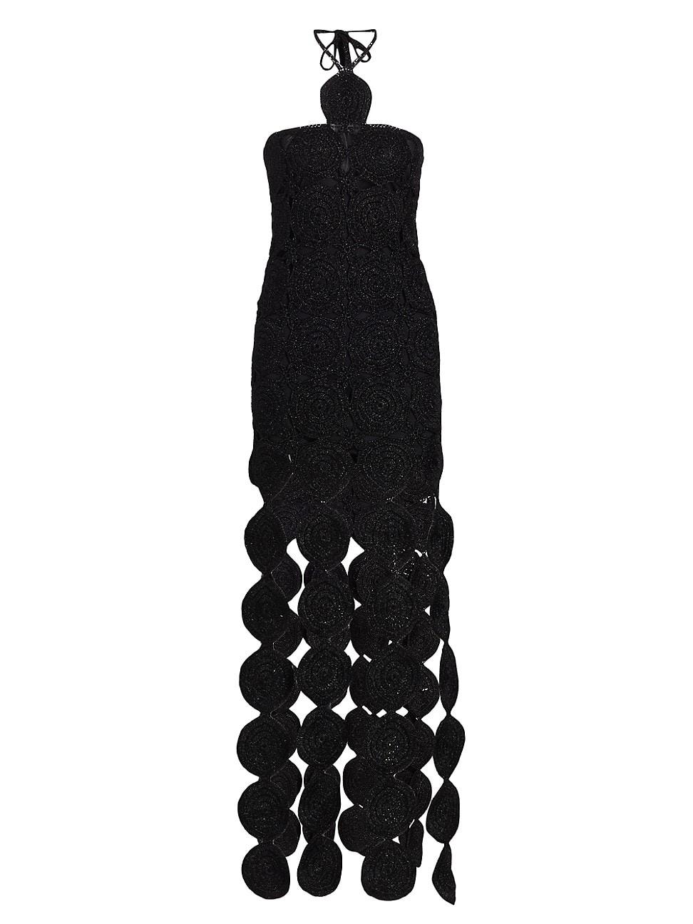 Womens Beep Beep Circle Fringe Maxi Dress Product Image