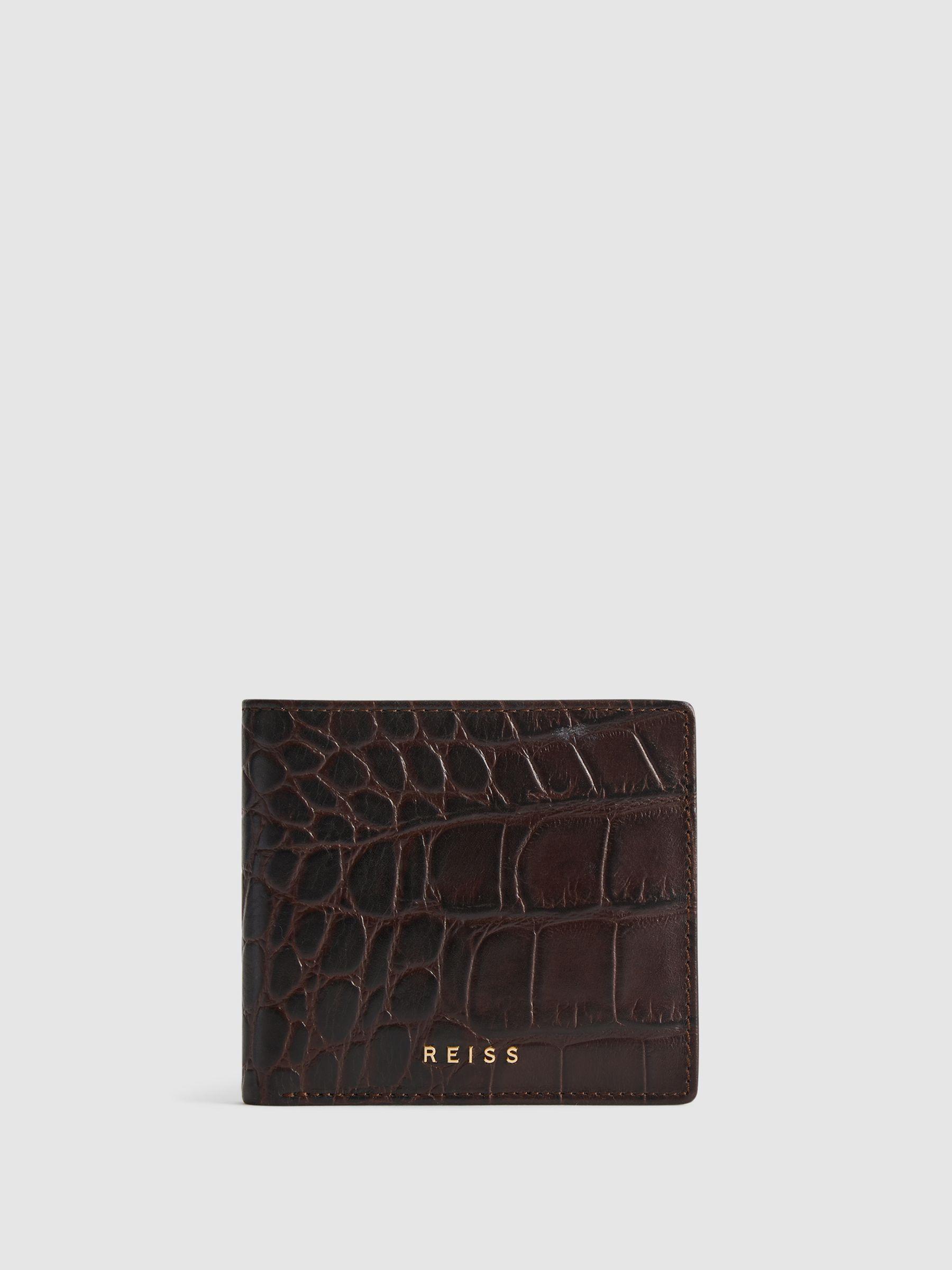 Leather Wallet in Chocolate Product Image