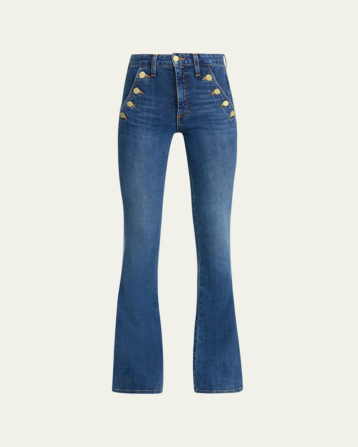 Ramy Brook Helena High Rise Flared Sailor Jeans Product Image