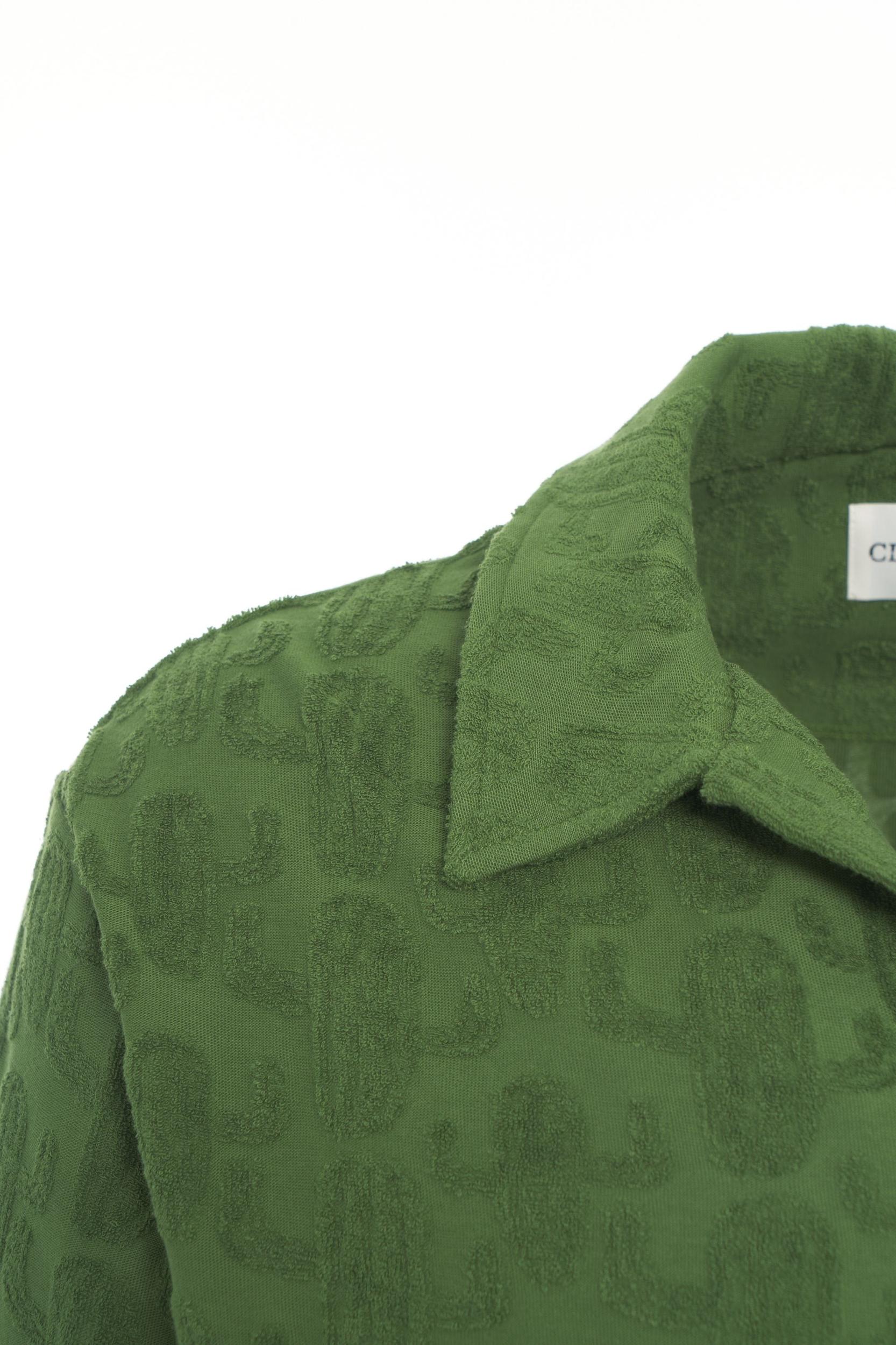 Oversize polo shirt with pattern Product Image
