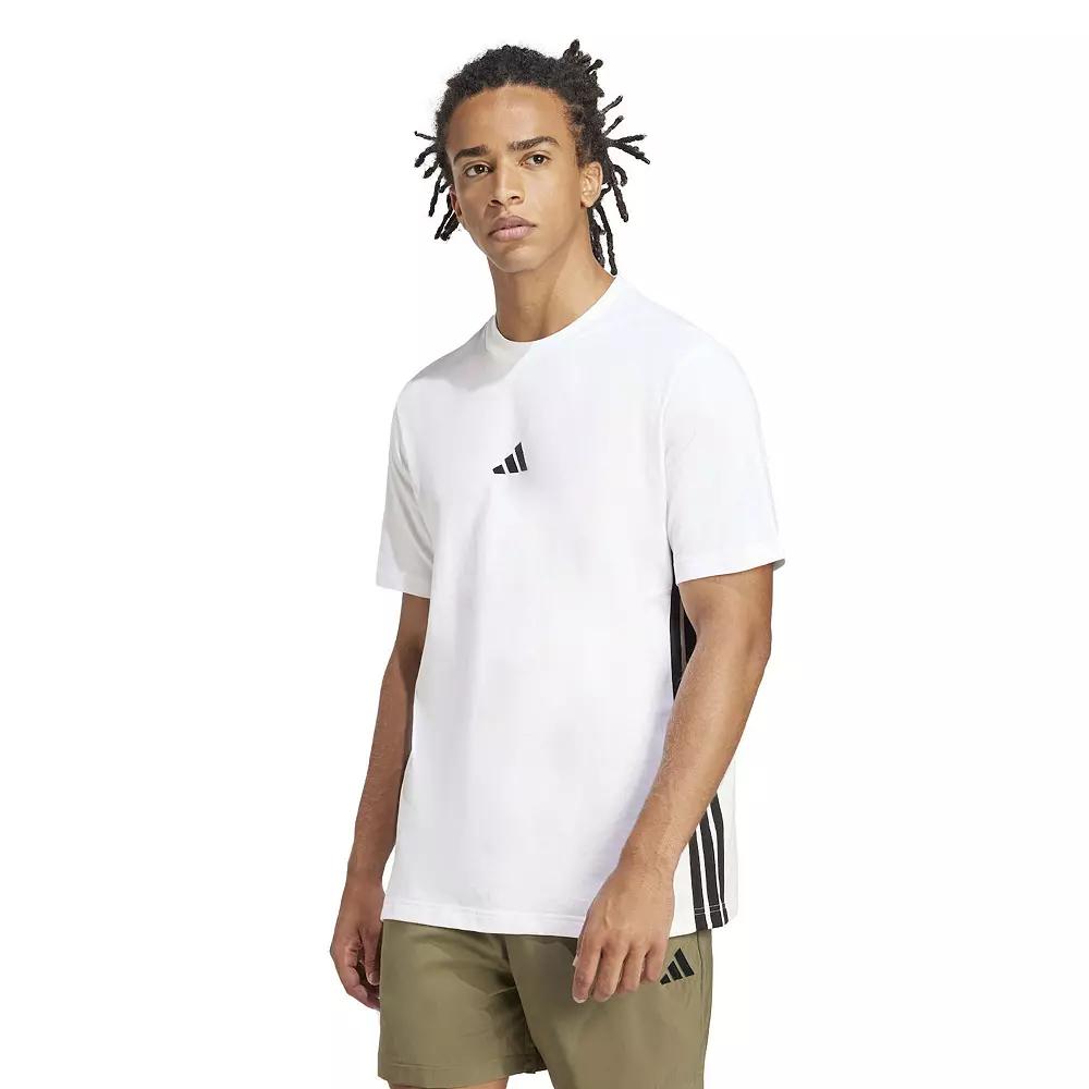 Men's adidas Essentials 3-Stripes Single Jersey Sportswear T-Shirt,  Product Image