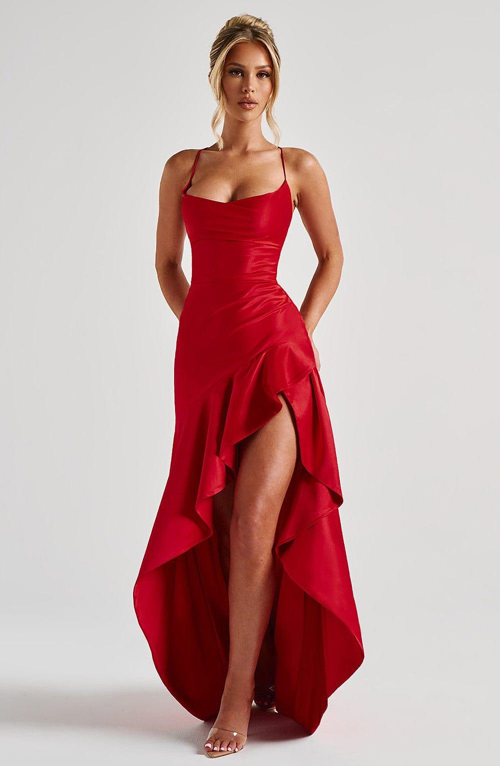 Samira Maxi Dress - Red Product Image