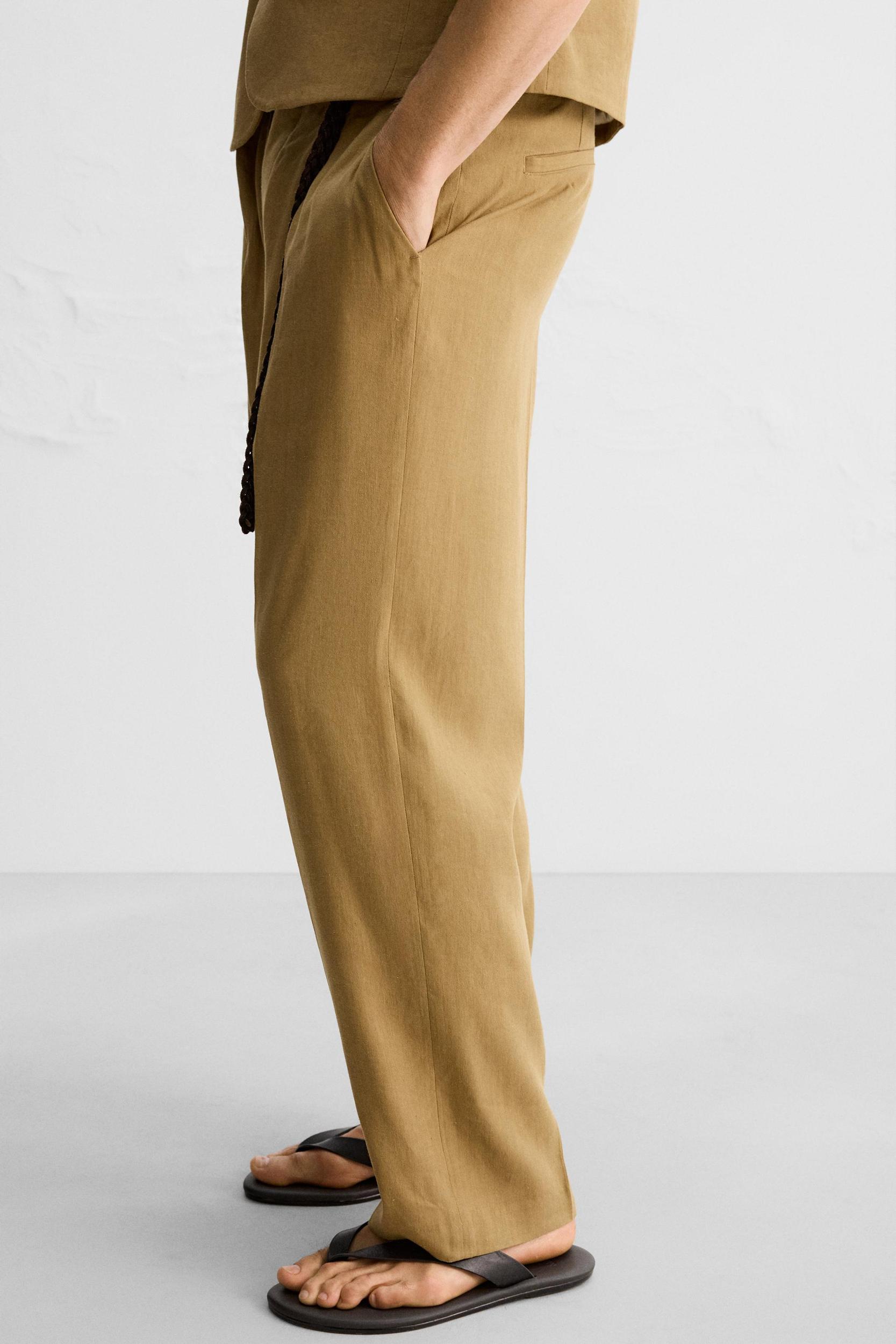 LIMITED EDITION LINEN-LYOCELL SUIT PANTS Product Image