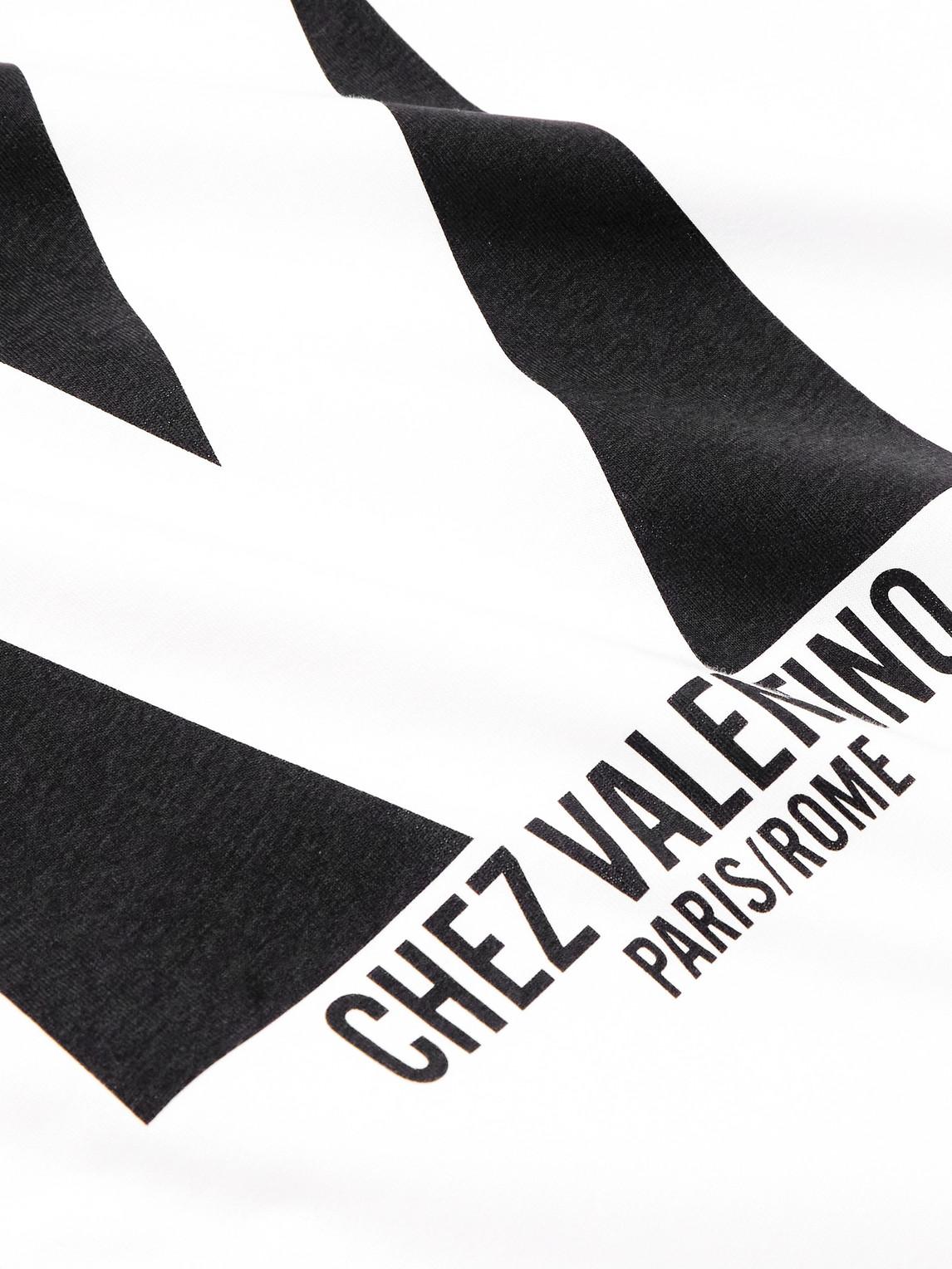 VALENTINO Mens Avorio Logo-print Crew-neck Cotton-jersey T-shirt Product Image