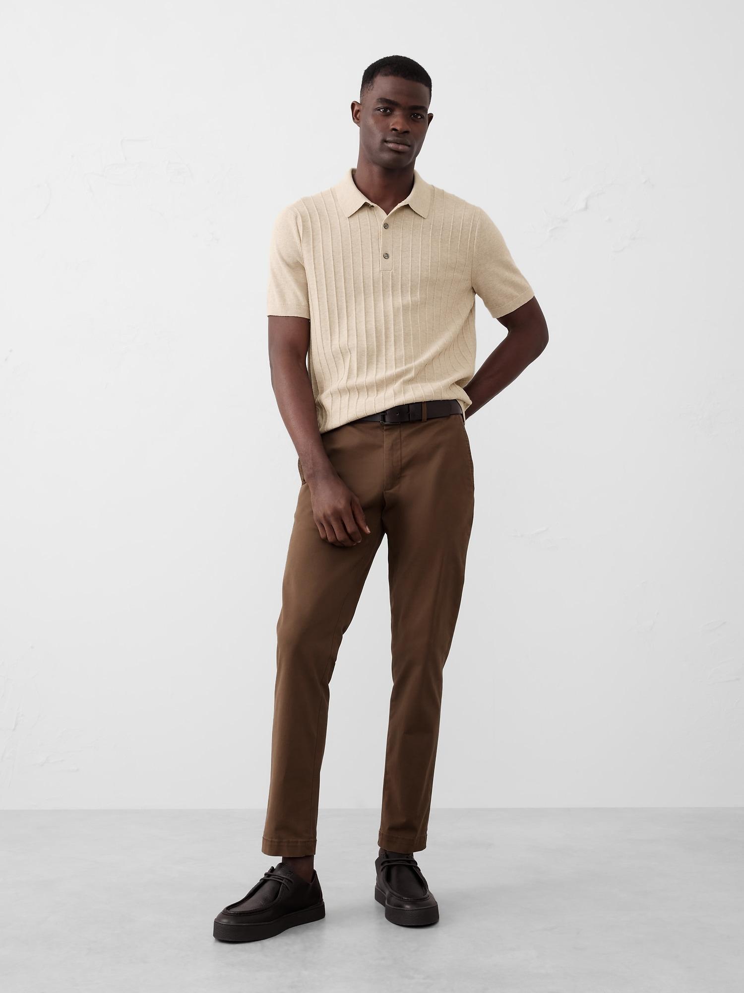 Wide Ribbed Polo Sweater Product Image