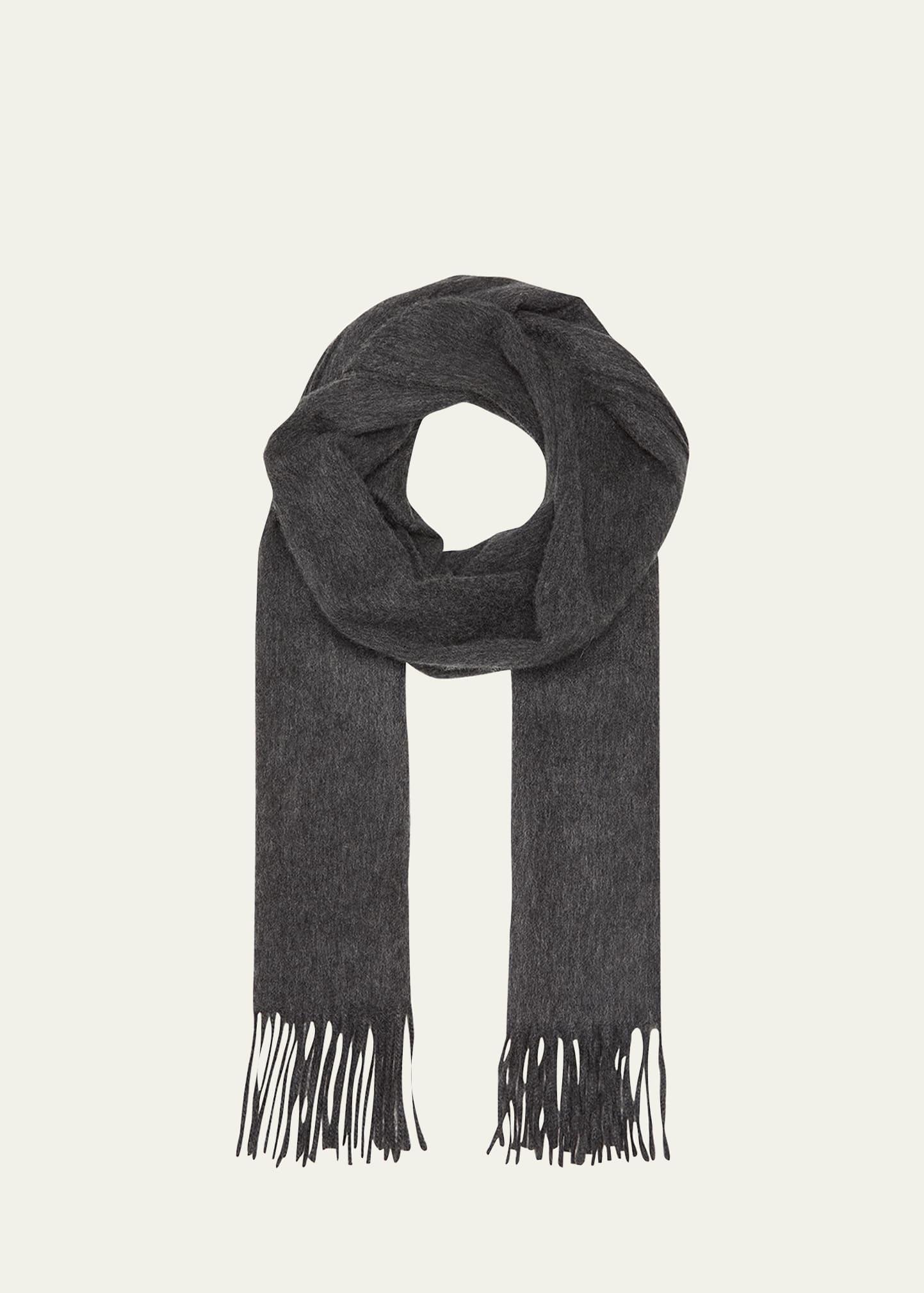 Mens Arran Solid Cashmere Scarf Product Image
