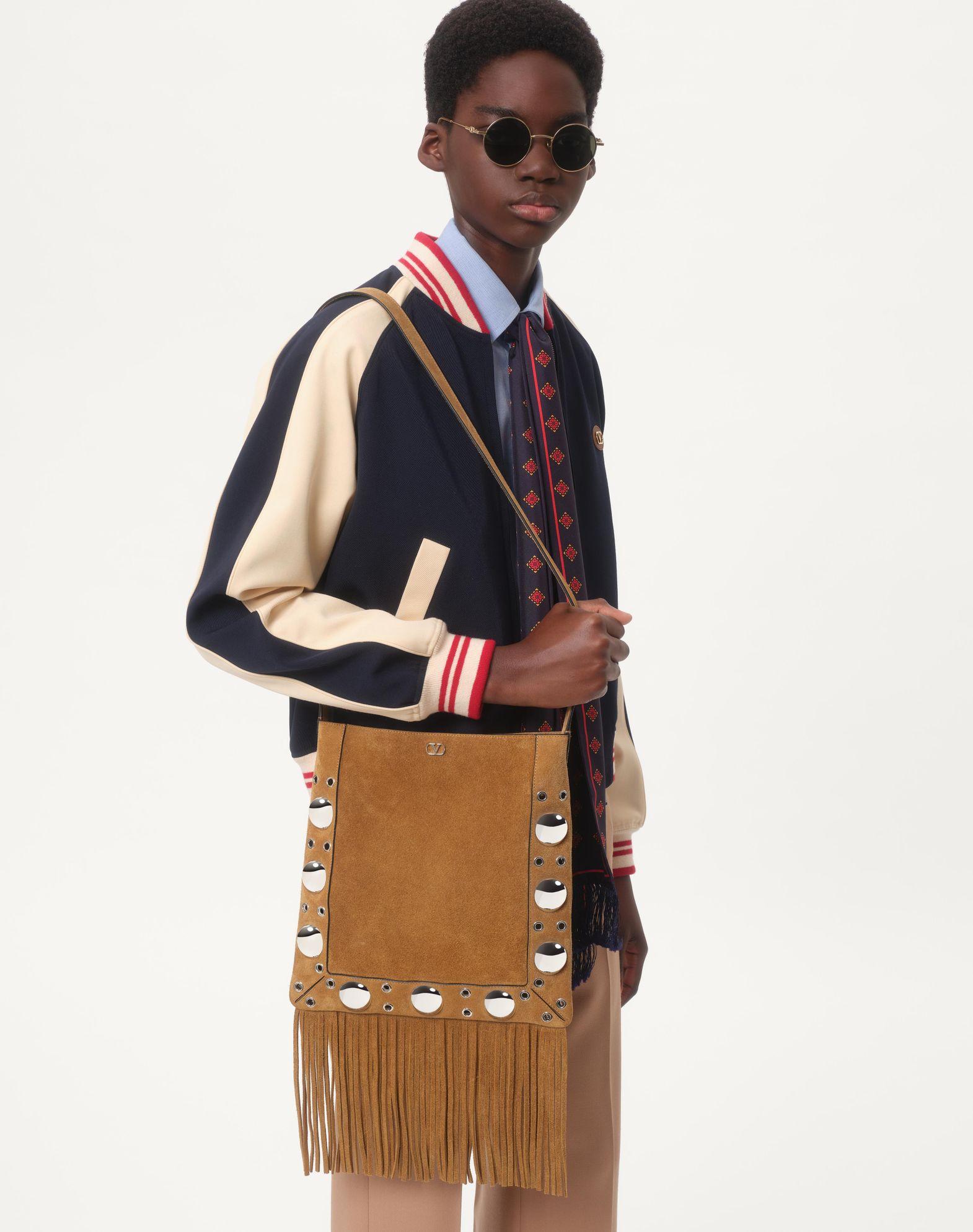 Wool And Cotton Bomber Jacket With Vlogo And Le Chat De La Maison Patch Product Image