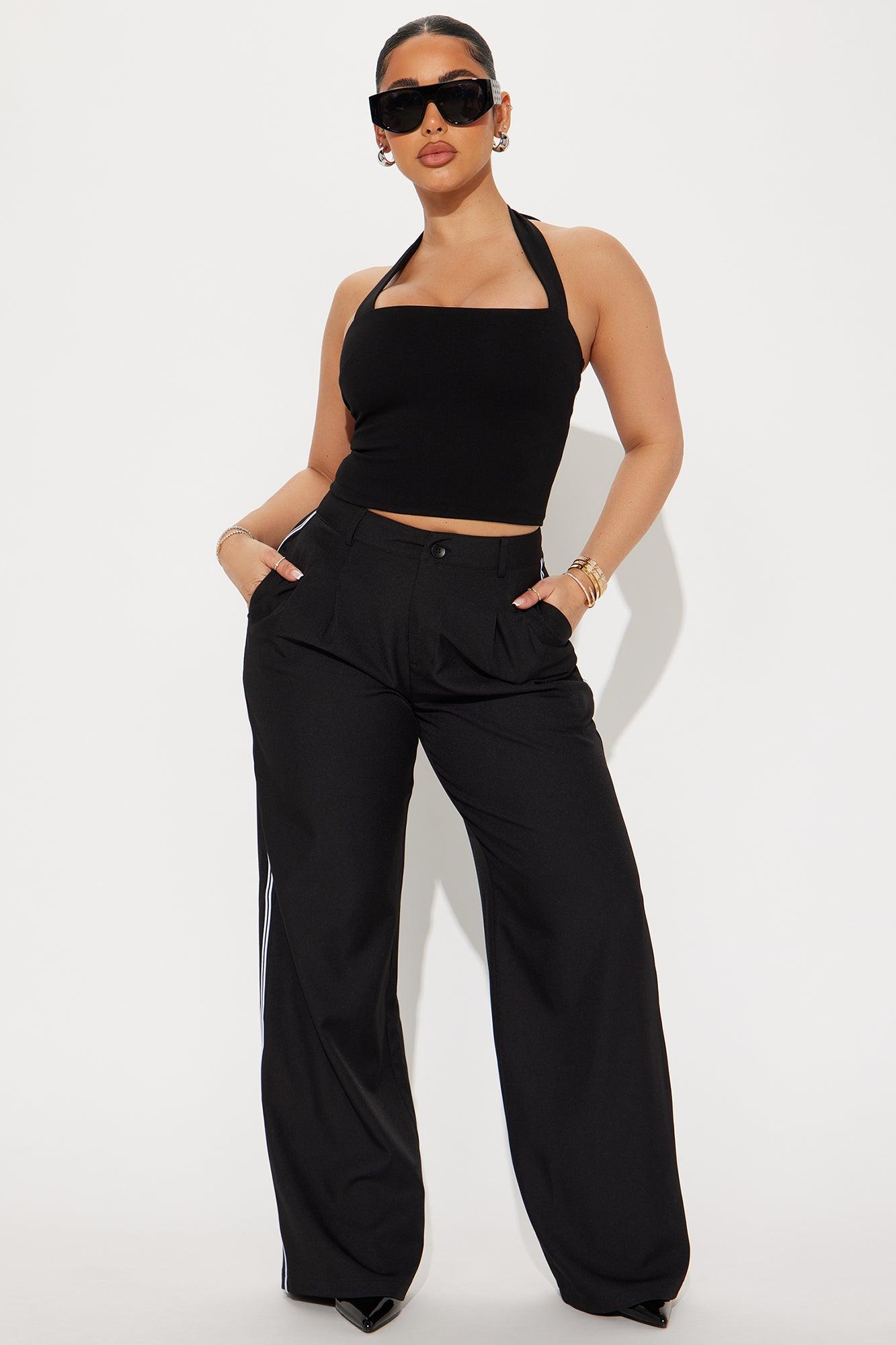 Shaylee Track Trouser Pant - Black Product Image