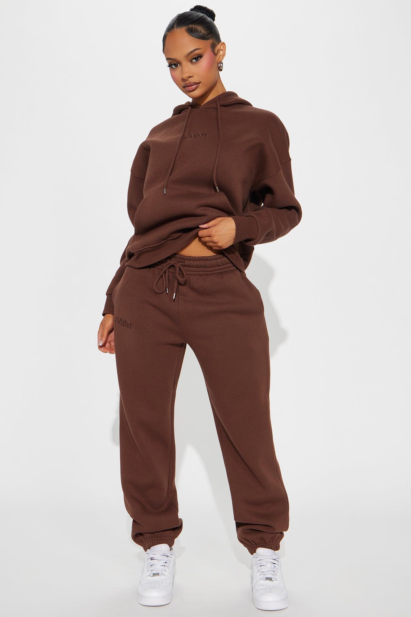 Saint Sweatpant Set - Chocolate Product Image