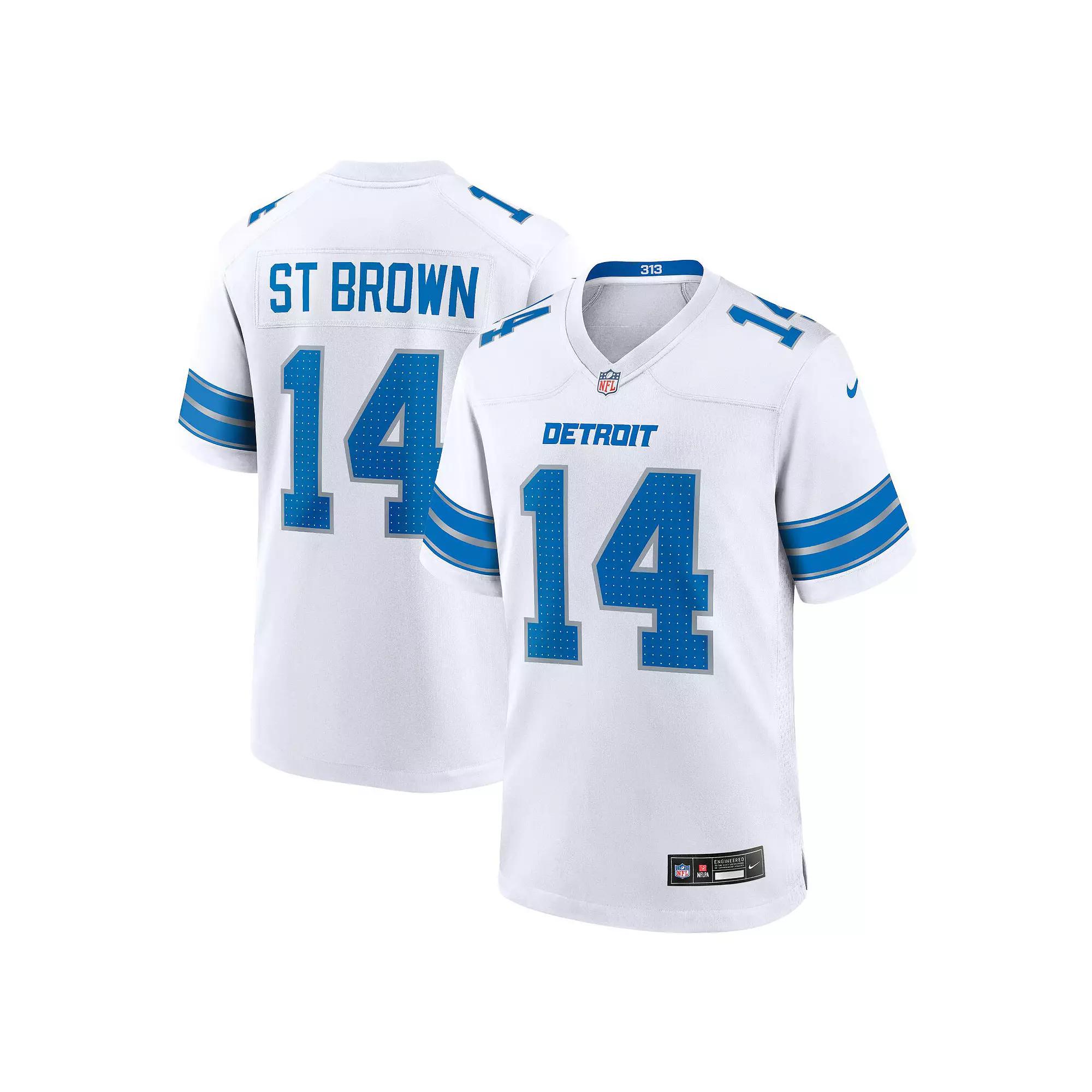 Amon-Ra St. Brown Detroit Lions Nike Mens NFL Game Football Jersey | 67NM0B9P9JF-DE3 Product Image
