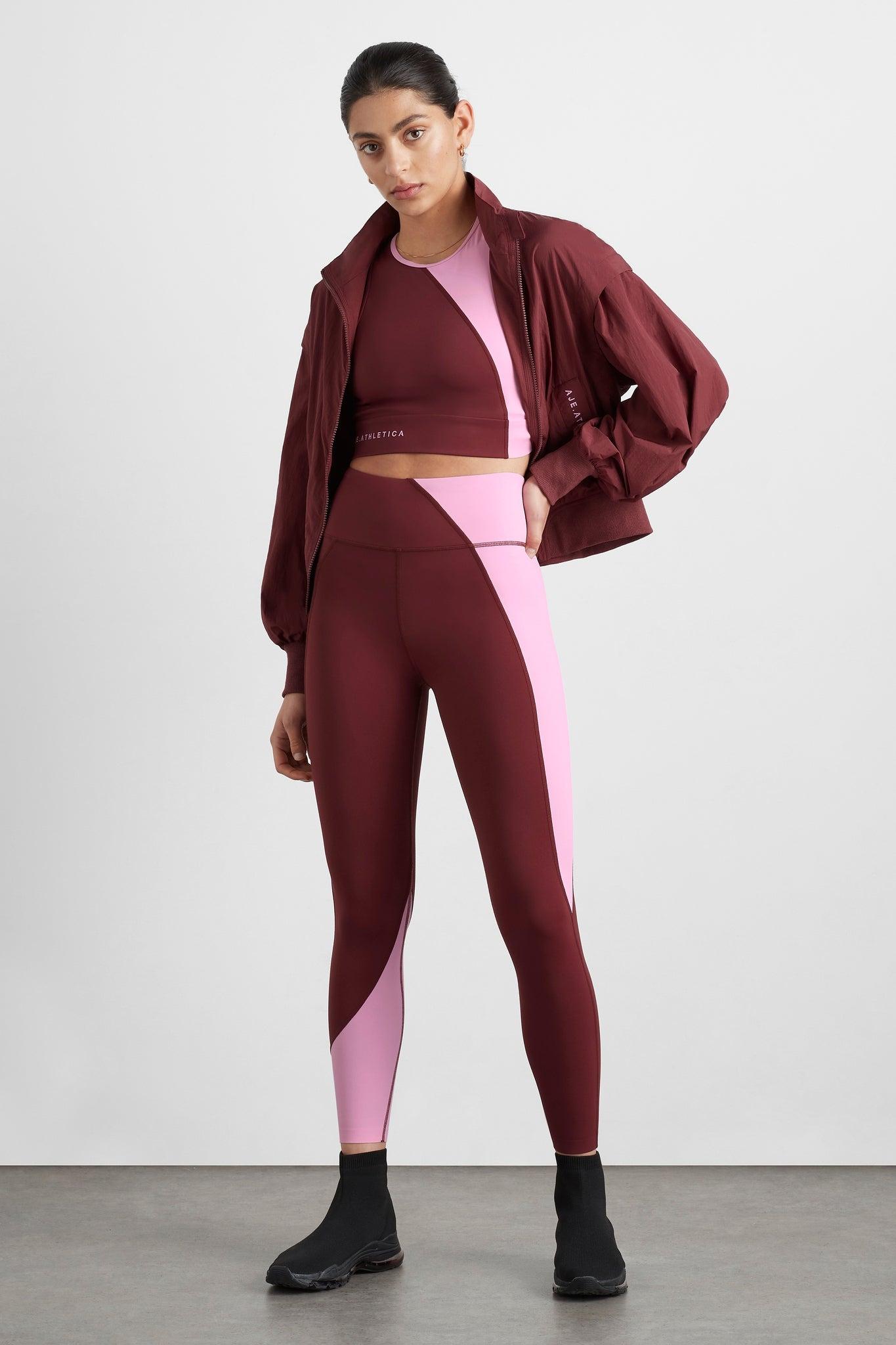 High Rise Colour Block 7/8 Legging 226 Product Image