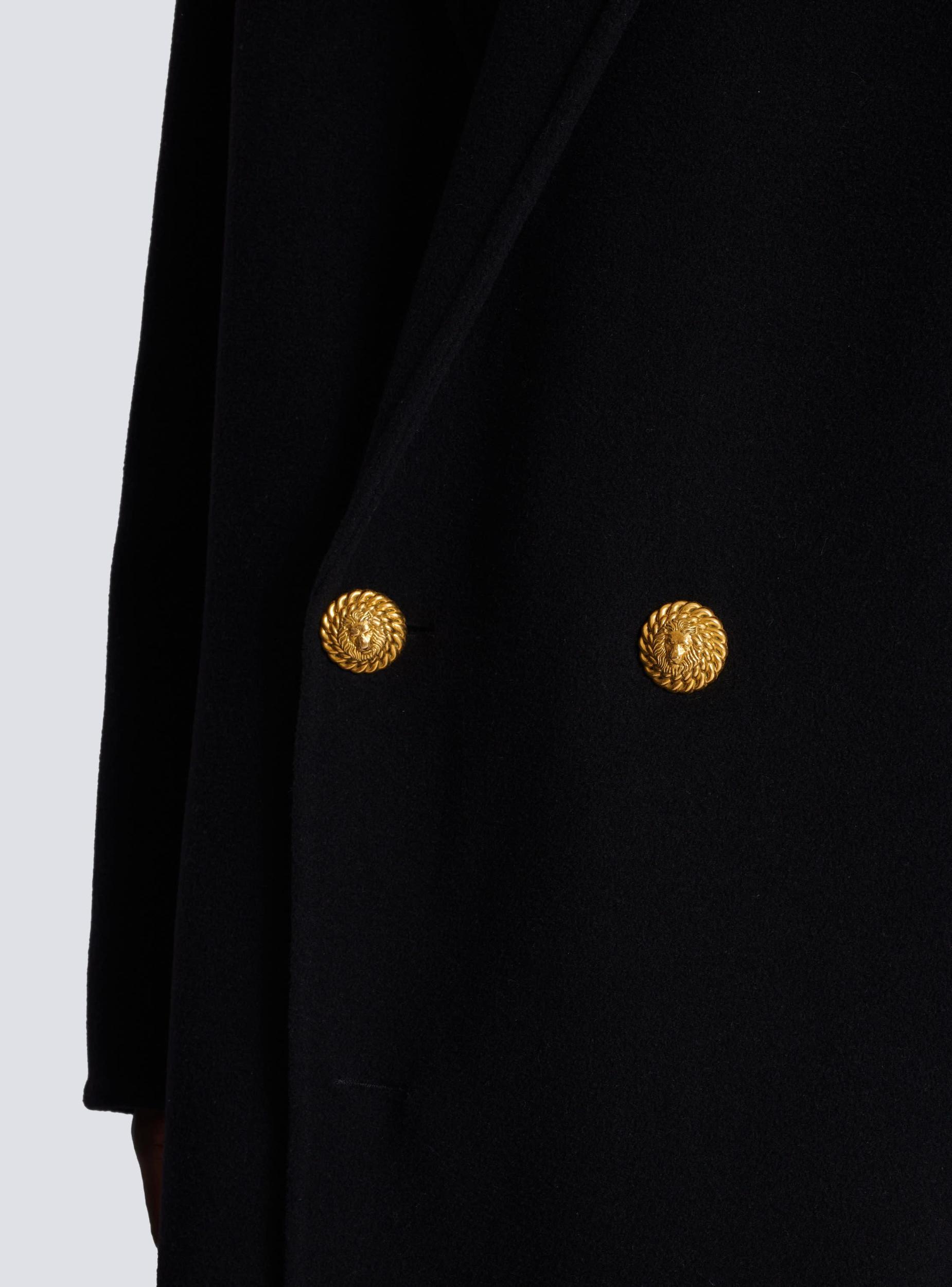 Long coat in double-faced wool Product Image