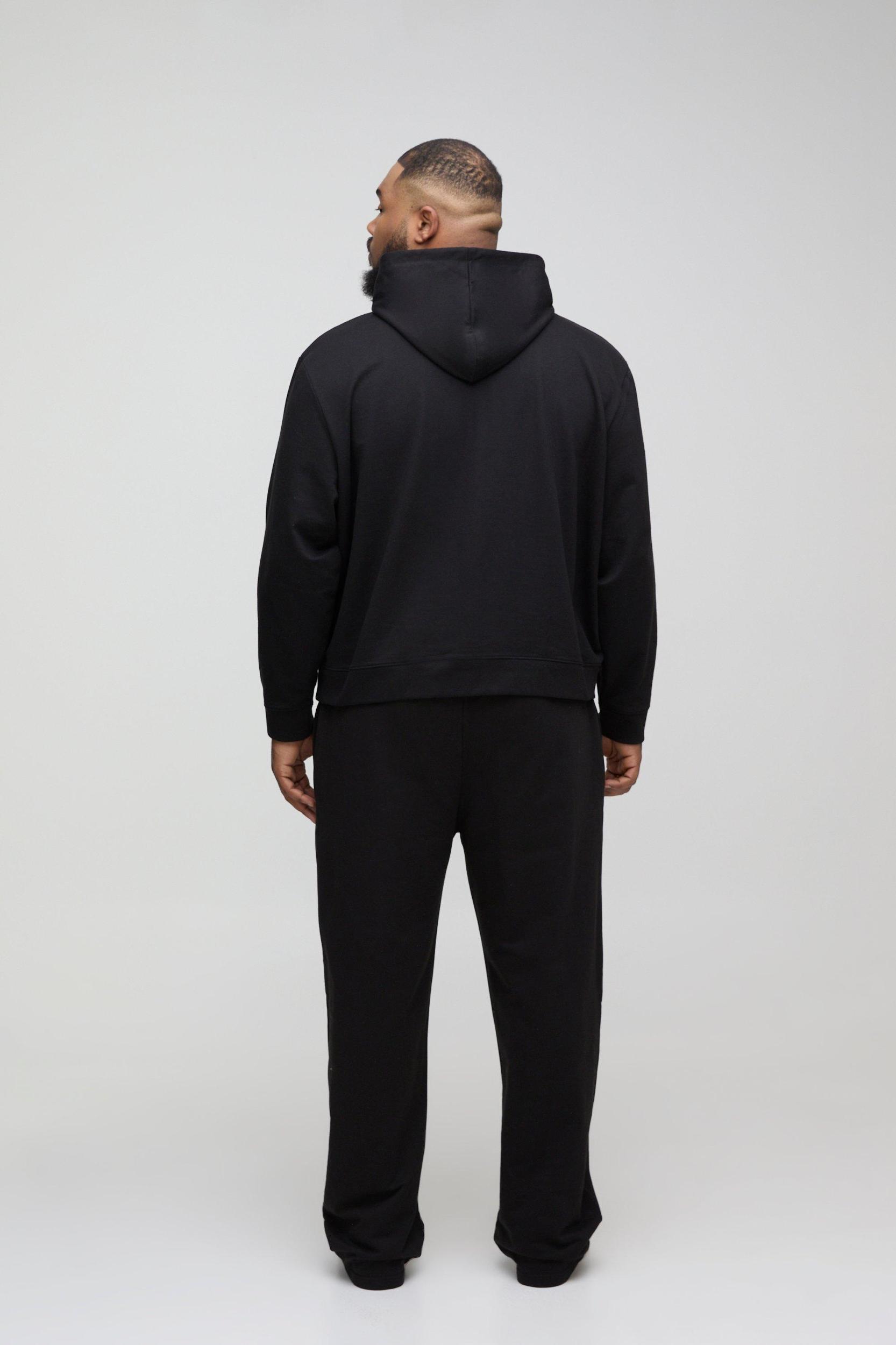 Plus Lightweight Relaxed Fit Basic Sweatpants | boohooMAN USA Product Image
