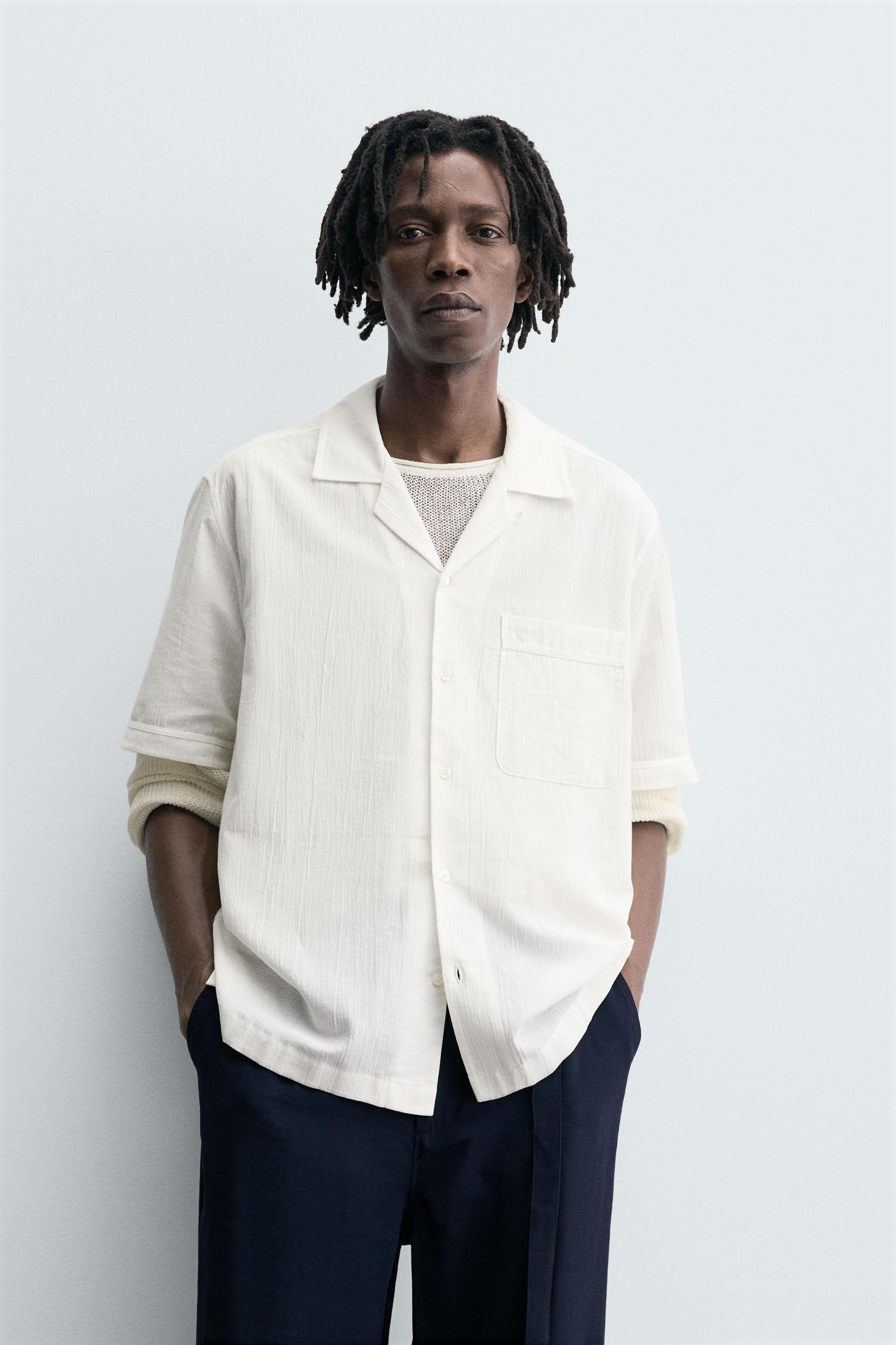 RELAXED FIT TEXTURED SHIRT Product Image