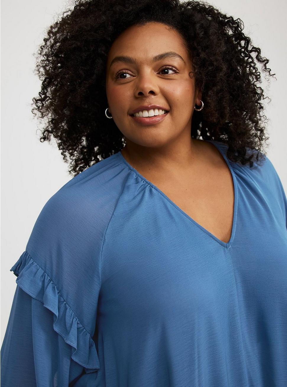 Mini Ruffle Peasant Dress Product Image