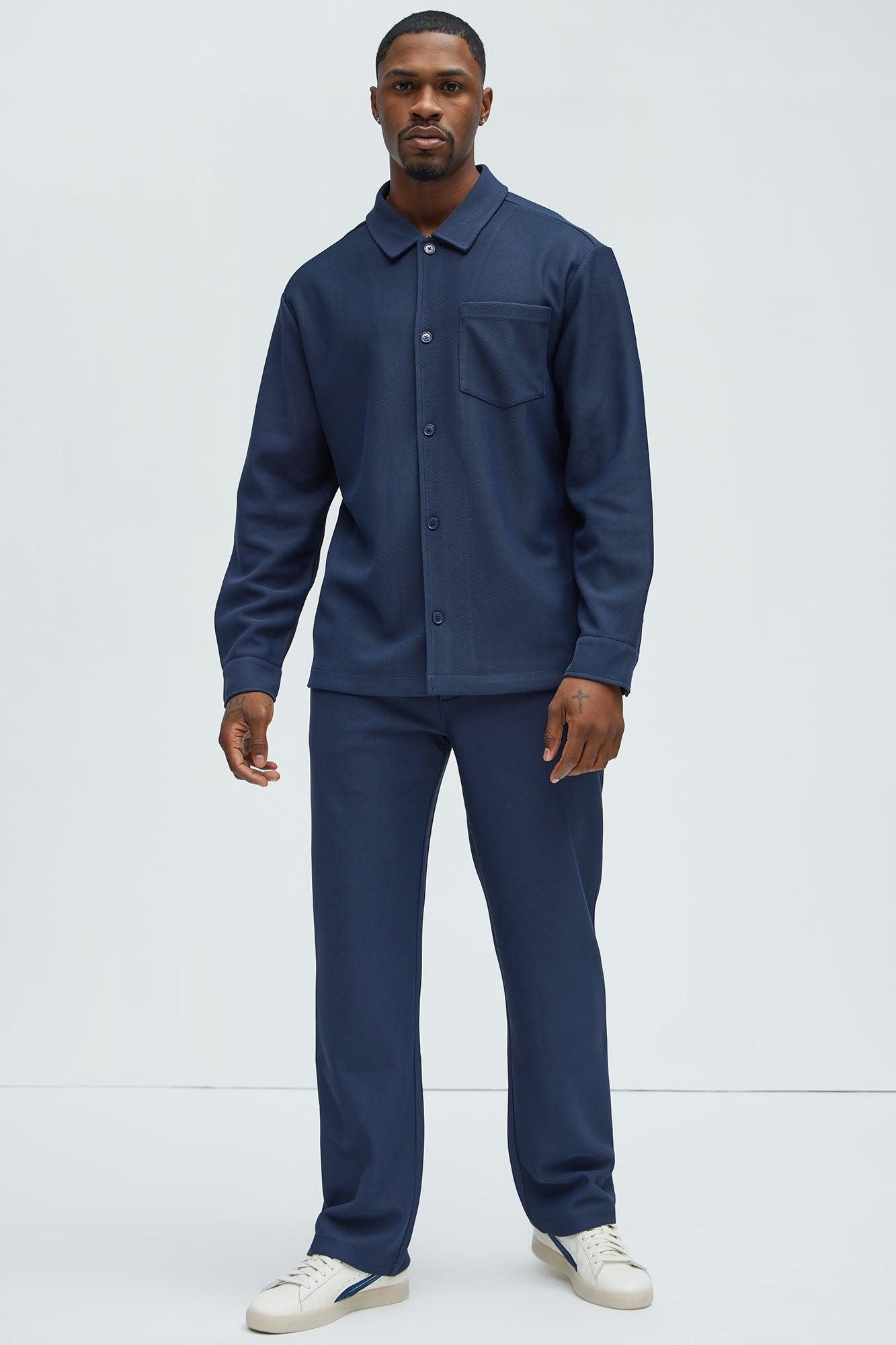 Turner Pocket Button Up Shirt - Navy Product Image