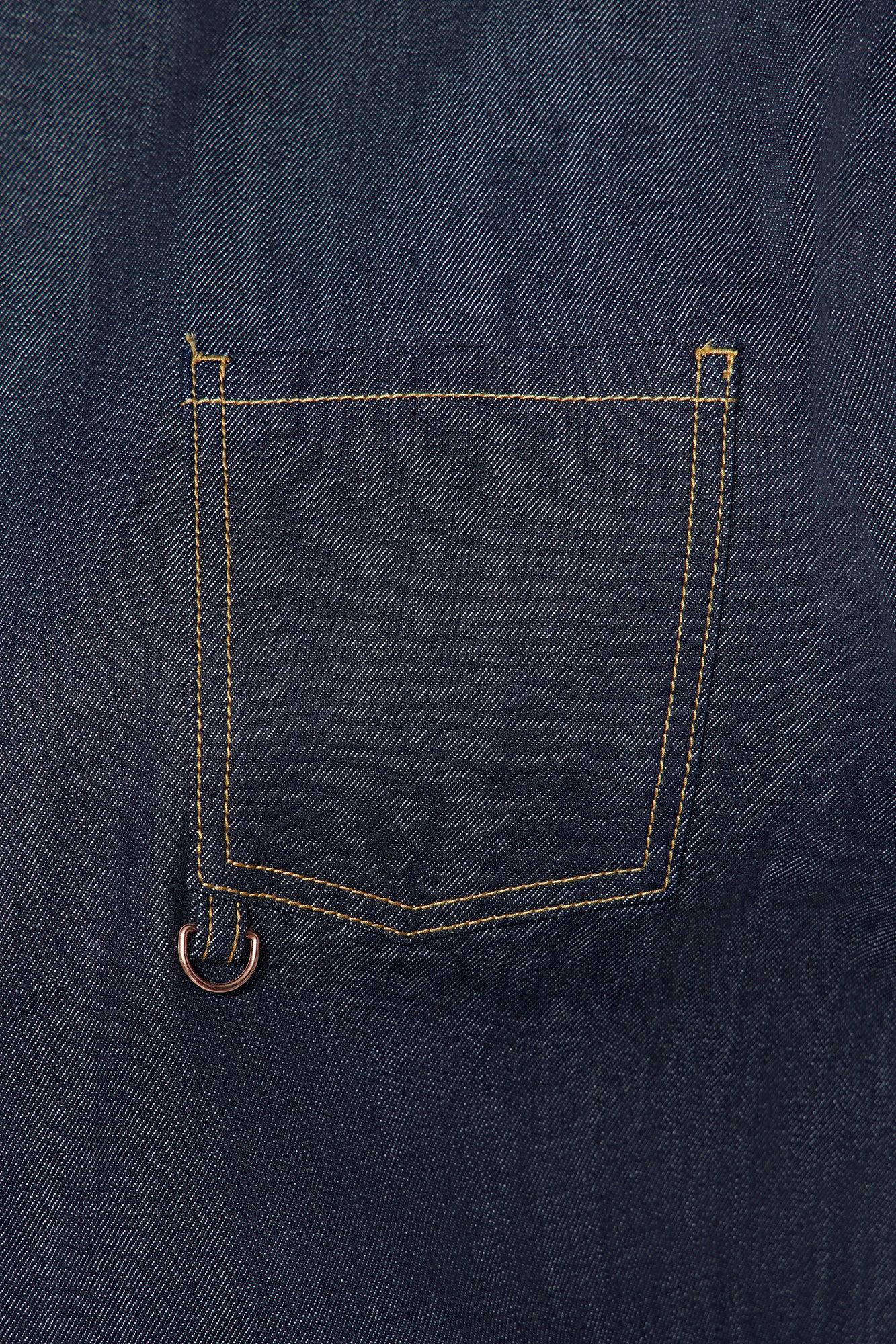 Premium Selvedge Utility Denim Jacket - Dark Denim Female Product Image