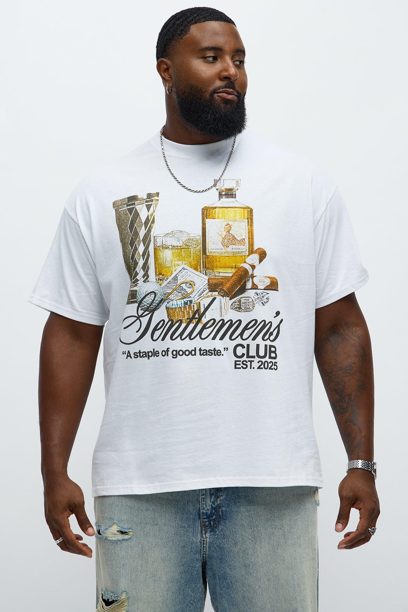 Gentlemen's Club Short Sleeve Tee - White Male Product Image