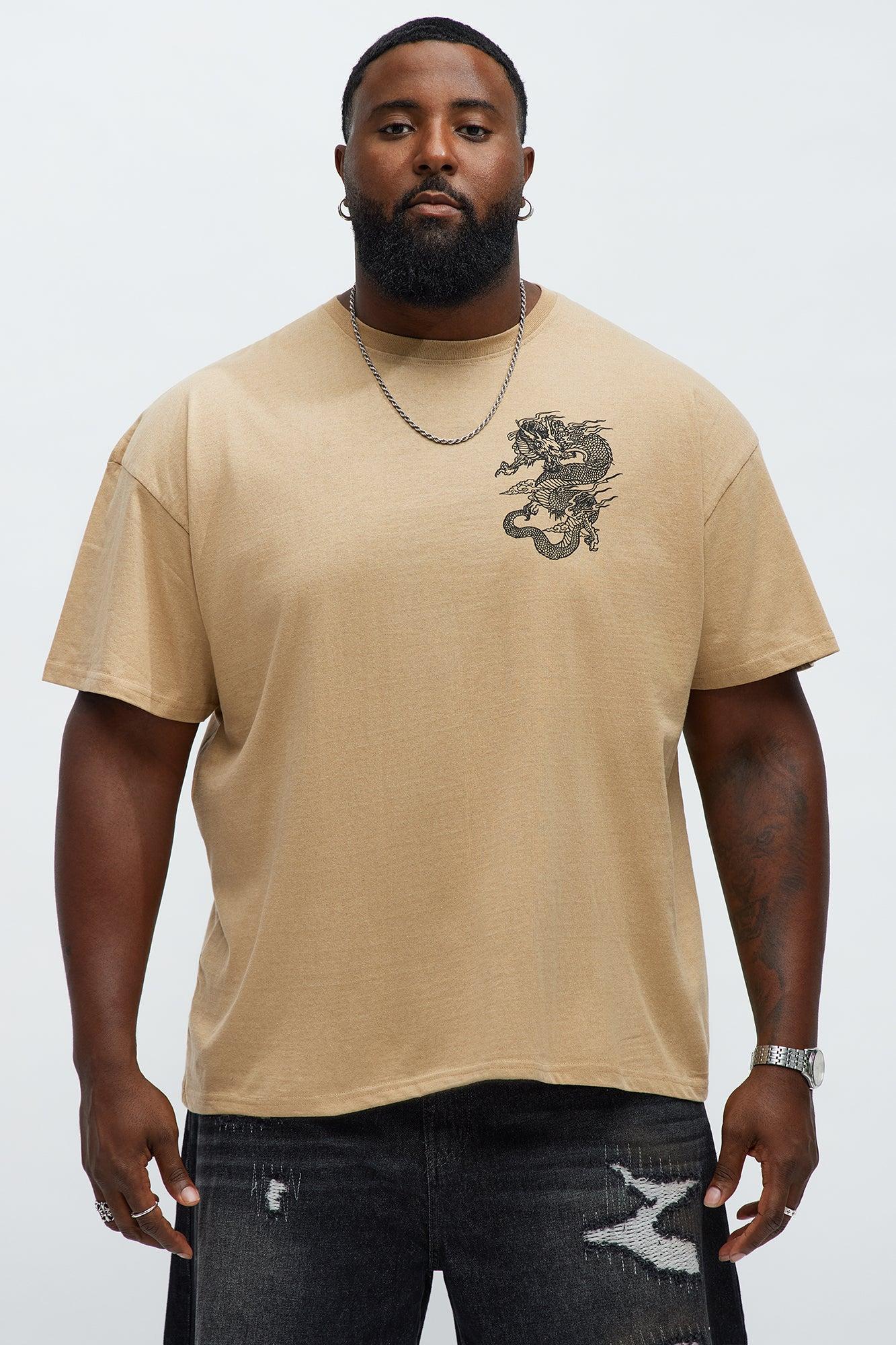 Dragon Protector Short Sleeve Tee - Tan Male Product Image