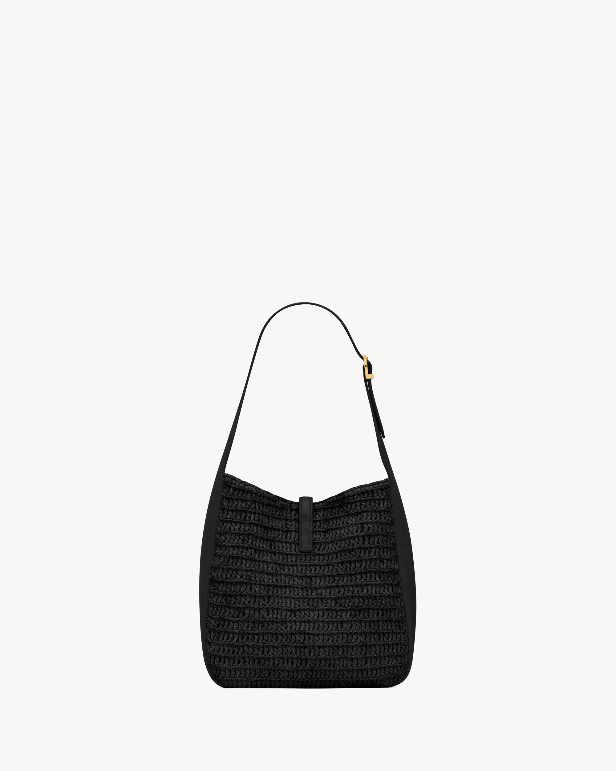 LE 5 À 7 supple small in raffia and leather Product Image