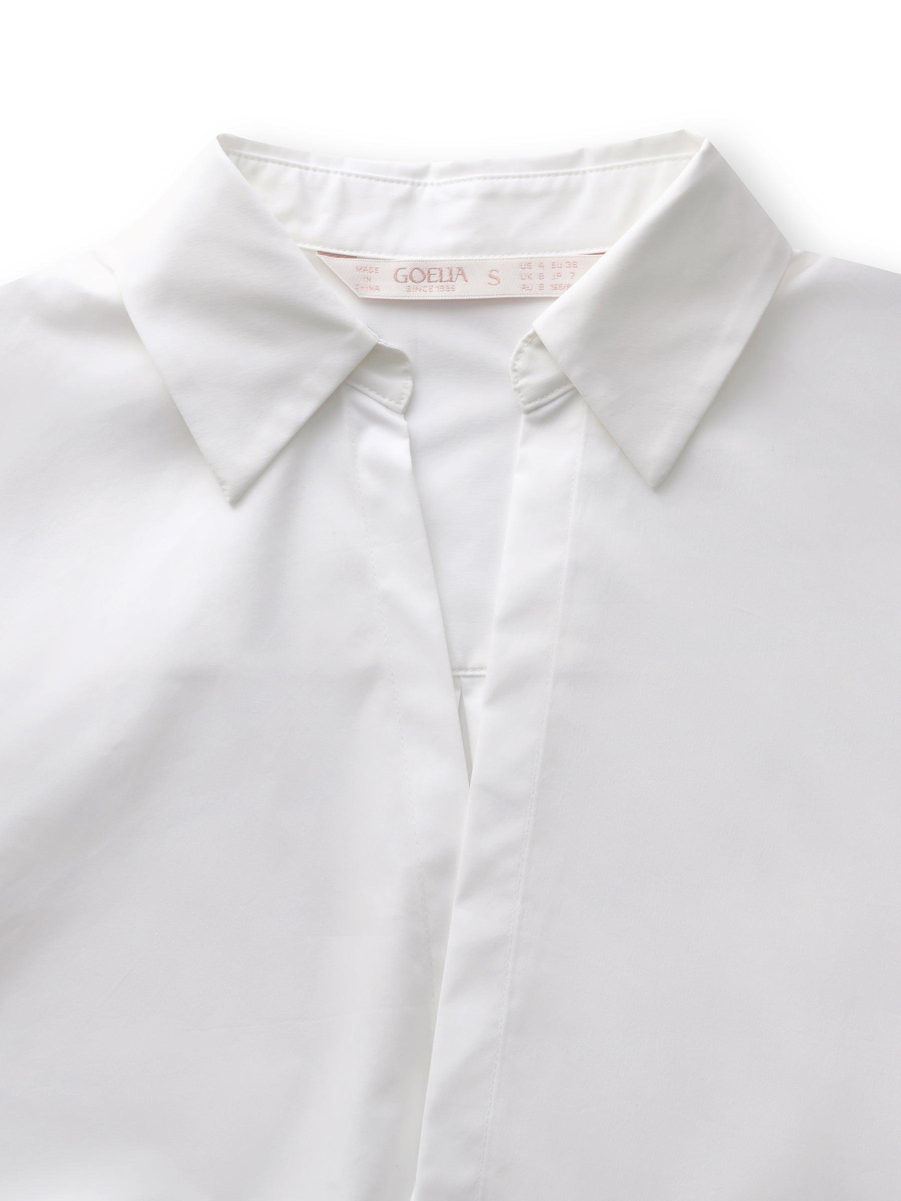 Twist Front Shirt And Mock Neck Knit Tank Two-Piece Set Product Image