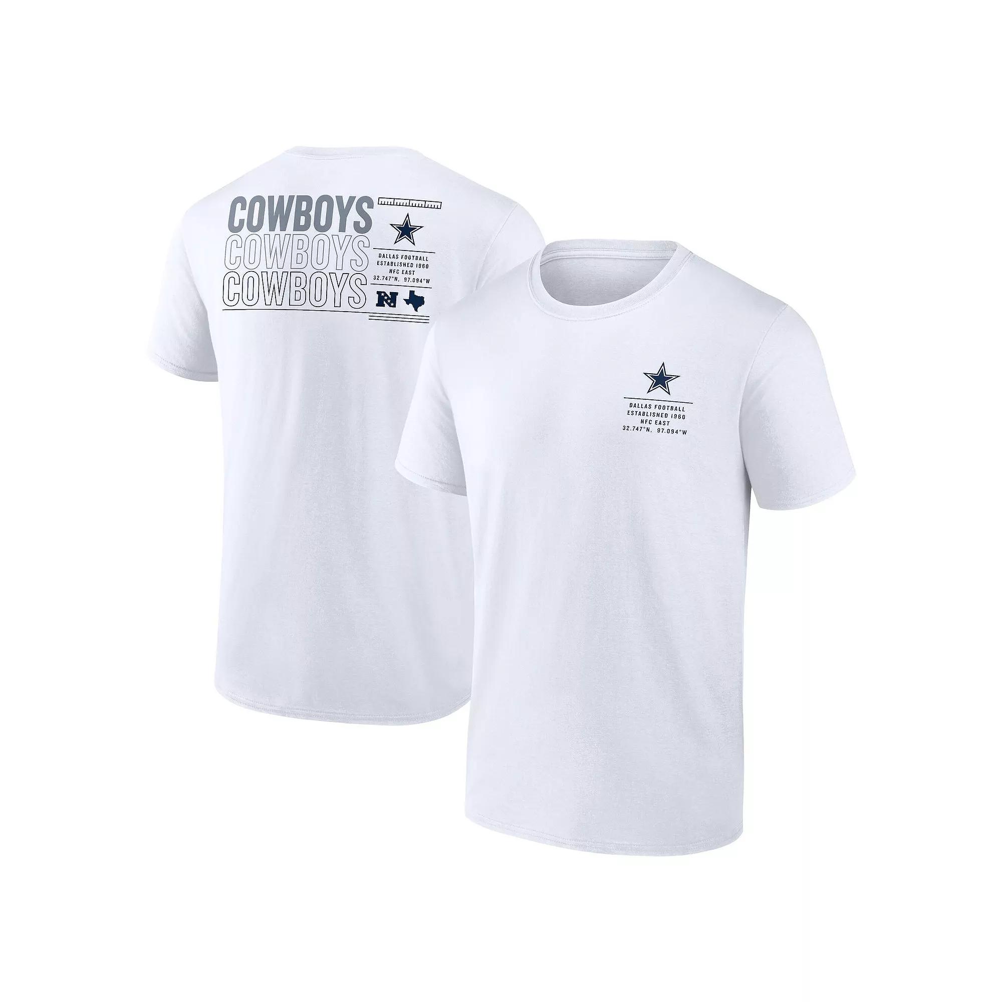 Men's Fanatics White Dallas Cowboys Repeat Stats T-Shirt, Size: 4XL Product Image