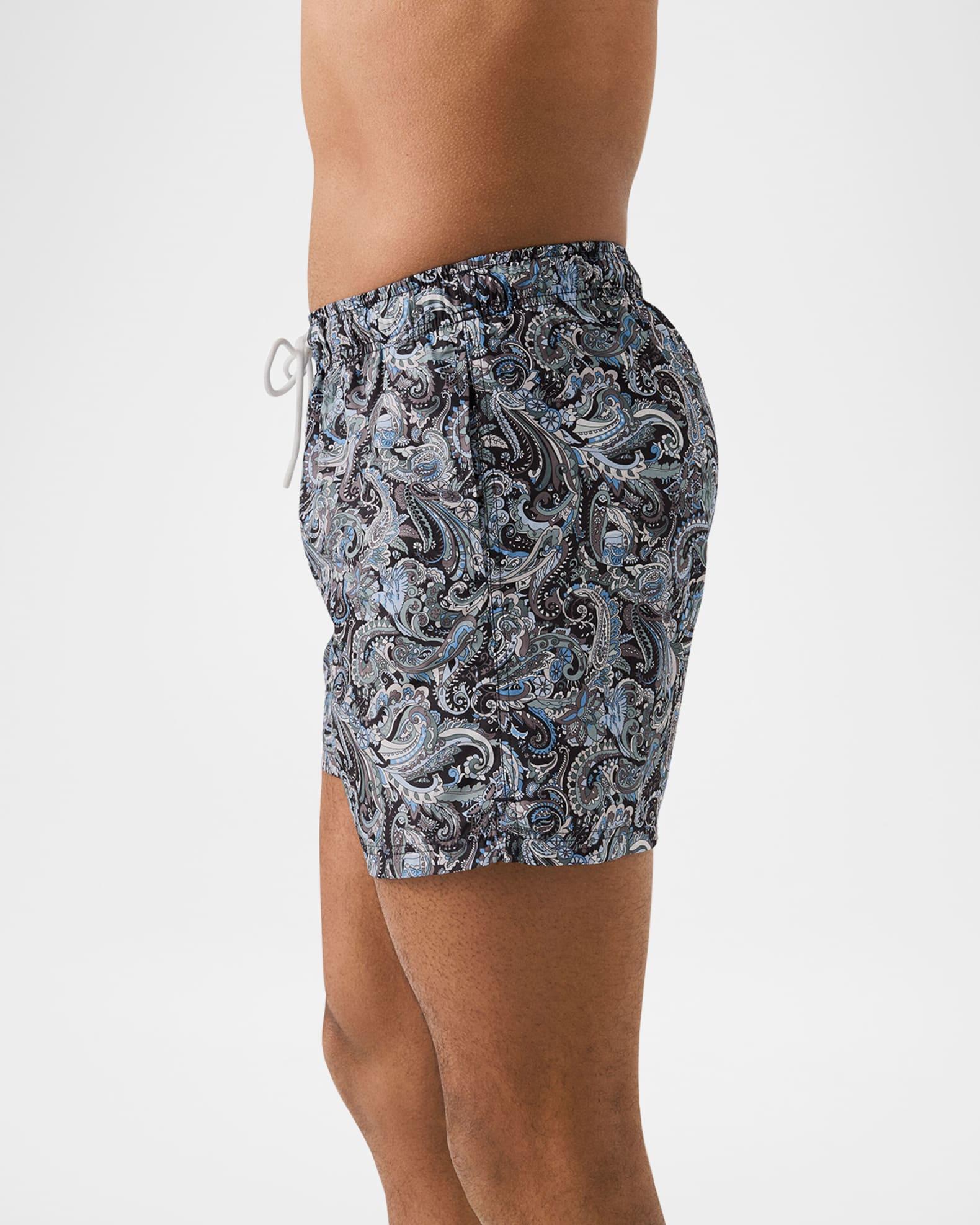 Men's Paisley Slim Swim Trunks Product Image