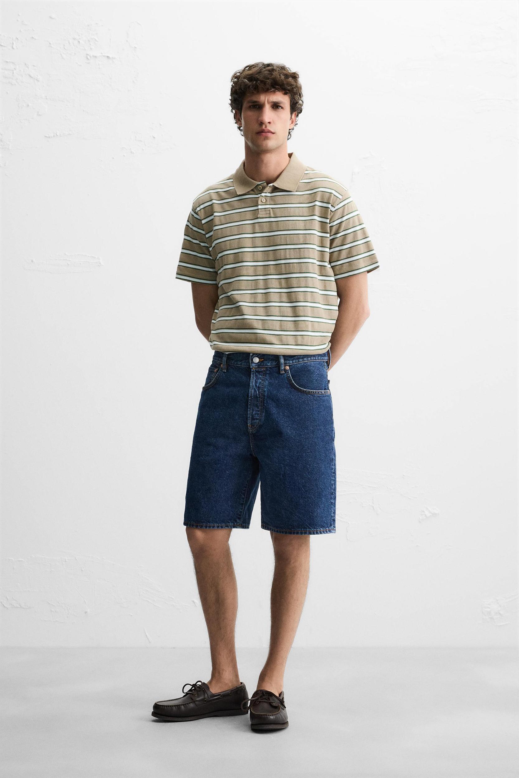 STRIPED PIQUÉ POLO SHIRT Product Image