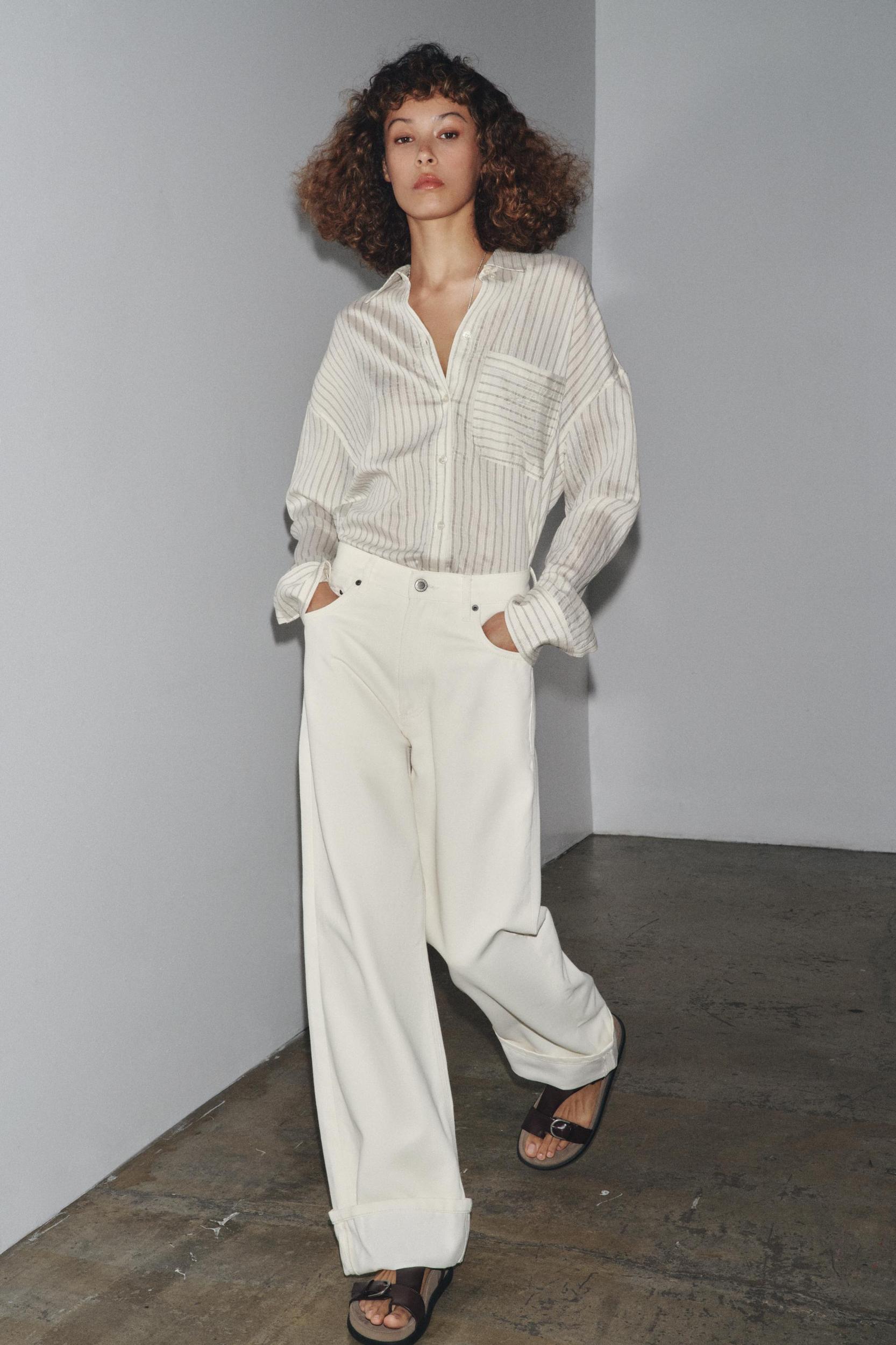 ZW COLLECTION LOW-RISE BAGGY JEANS Product Image