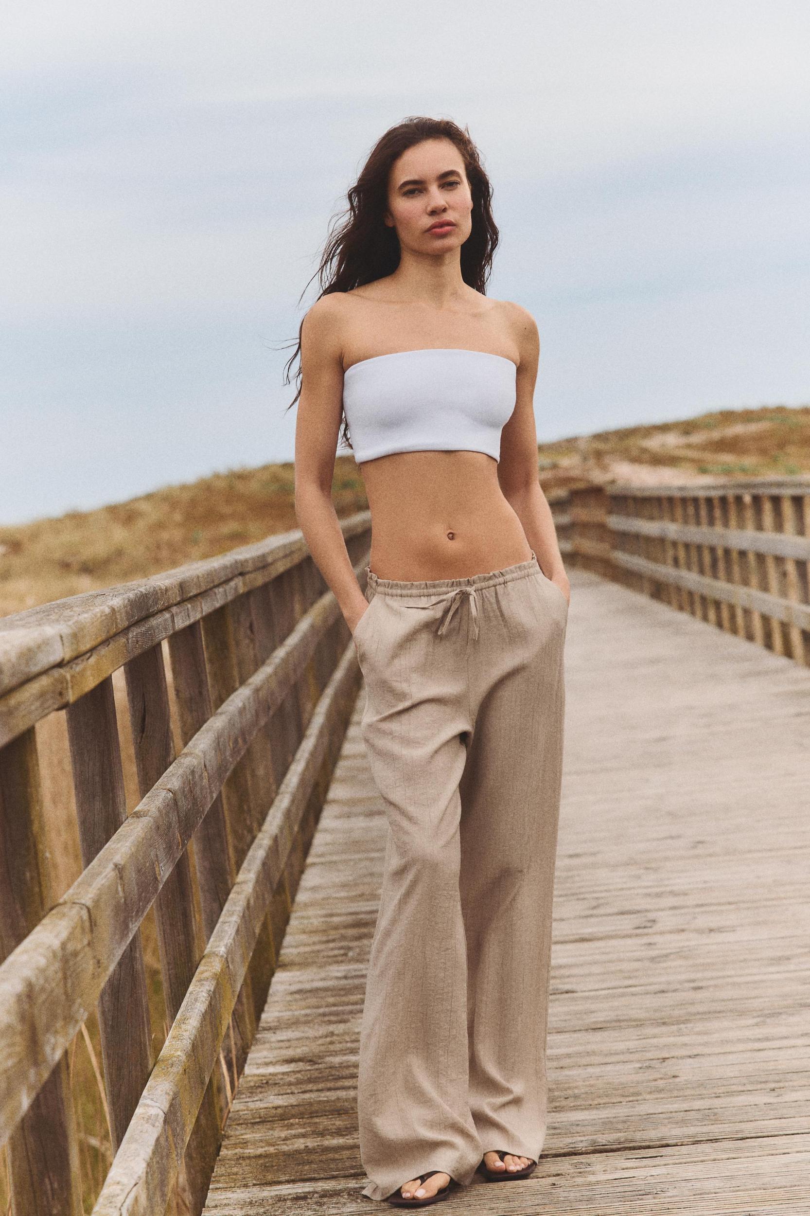 TEXTURED WEAVE PANTS Product Image