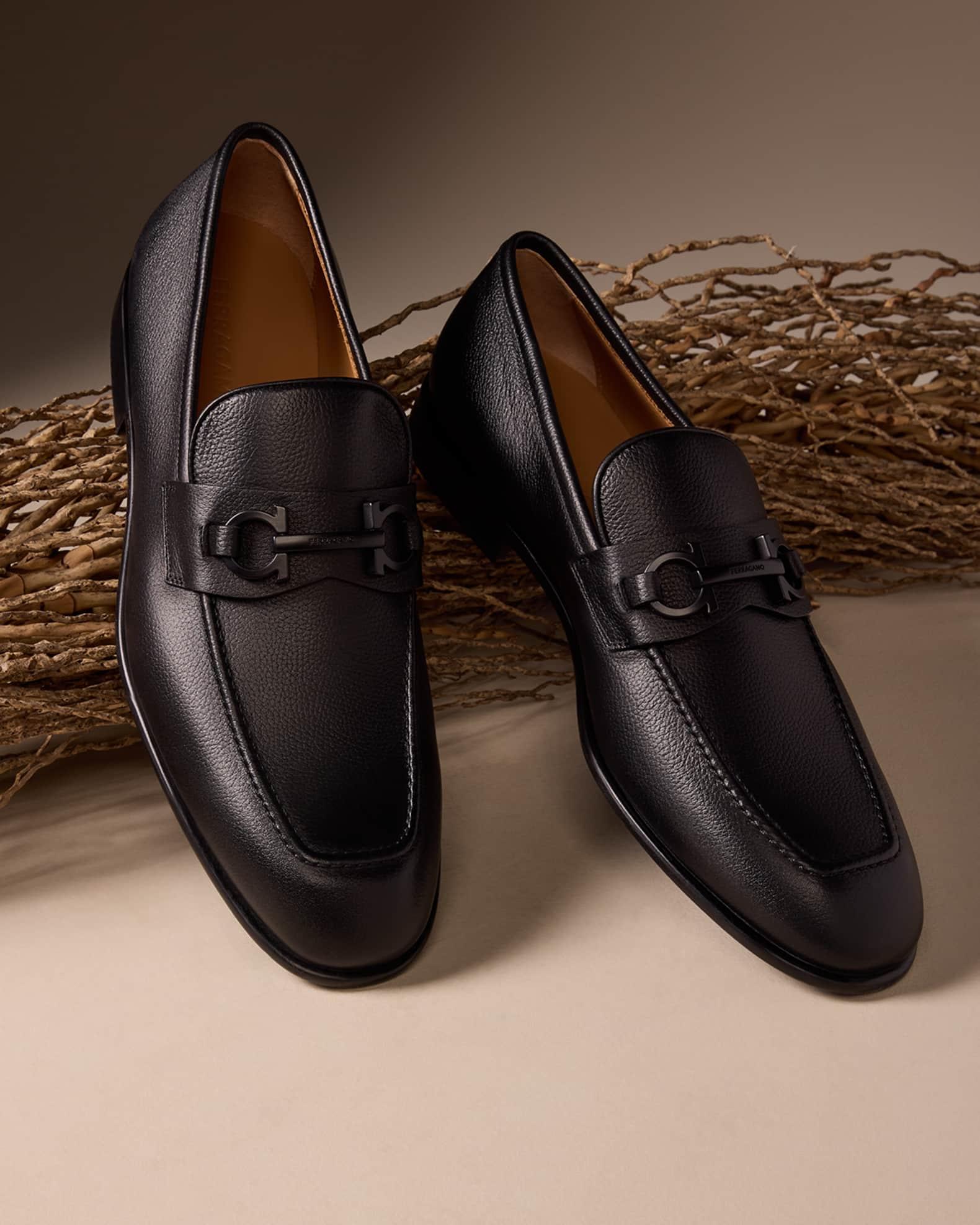 Men's Foster Leather Gancini Bit Loafers Product Image