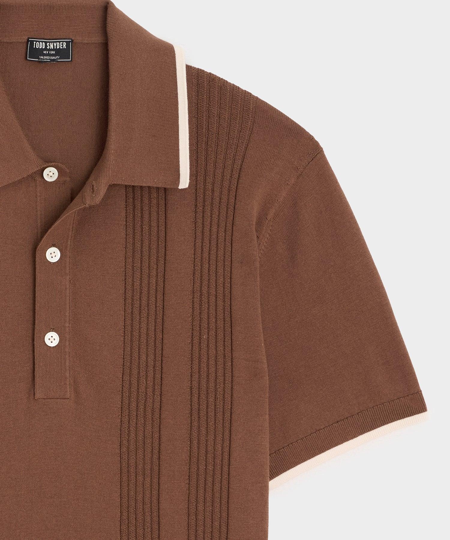 Silk-Cotton Tipped Sweater Polo Product Image