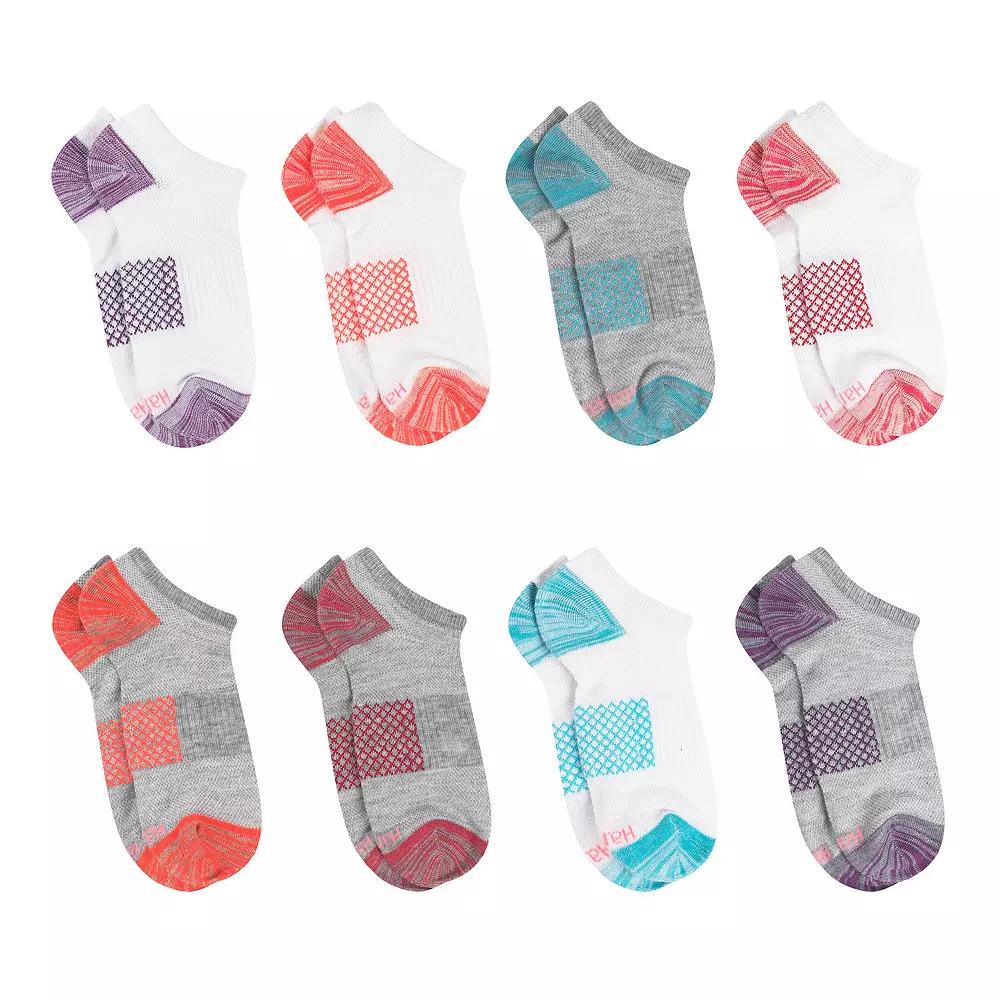 Women's Hanes® 8 Pairs Ultimate Moisture Wicking No Show Socks - HWUBN8,  Product Image