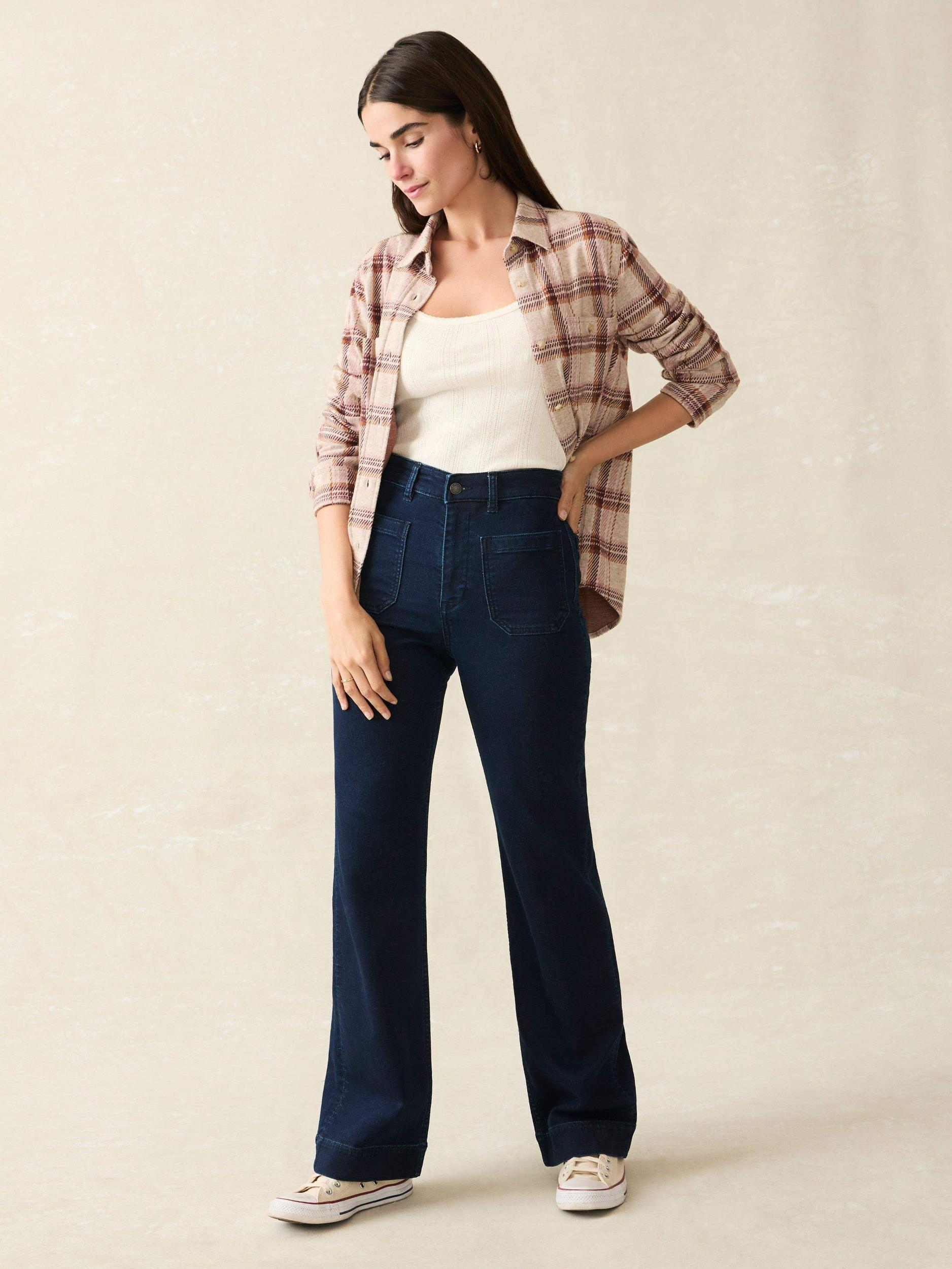 Stretch Terry Patch Pocket Pant - Clermont Wash Female Product Image