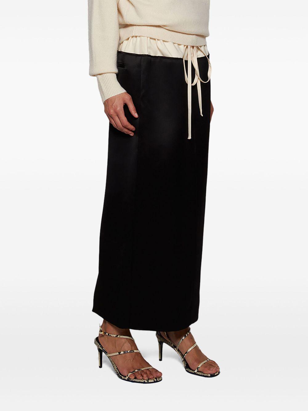 KHAITE Loop Snake-effect Leather Sandals In Beige Comb Product Image