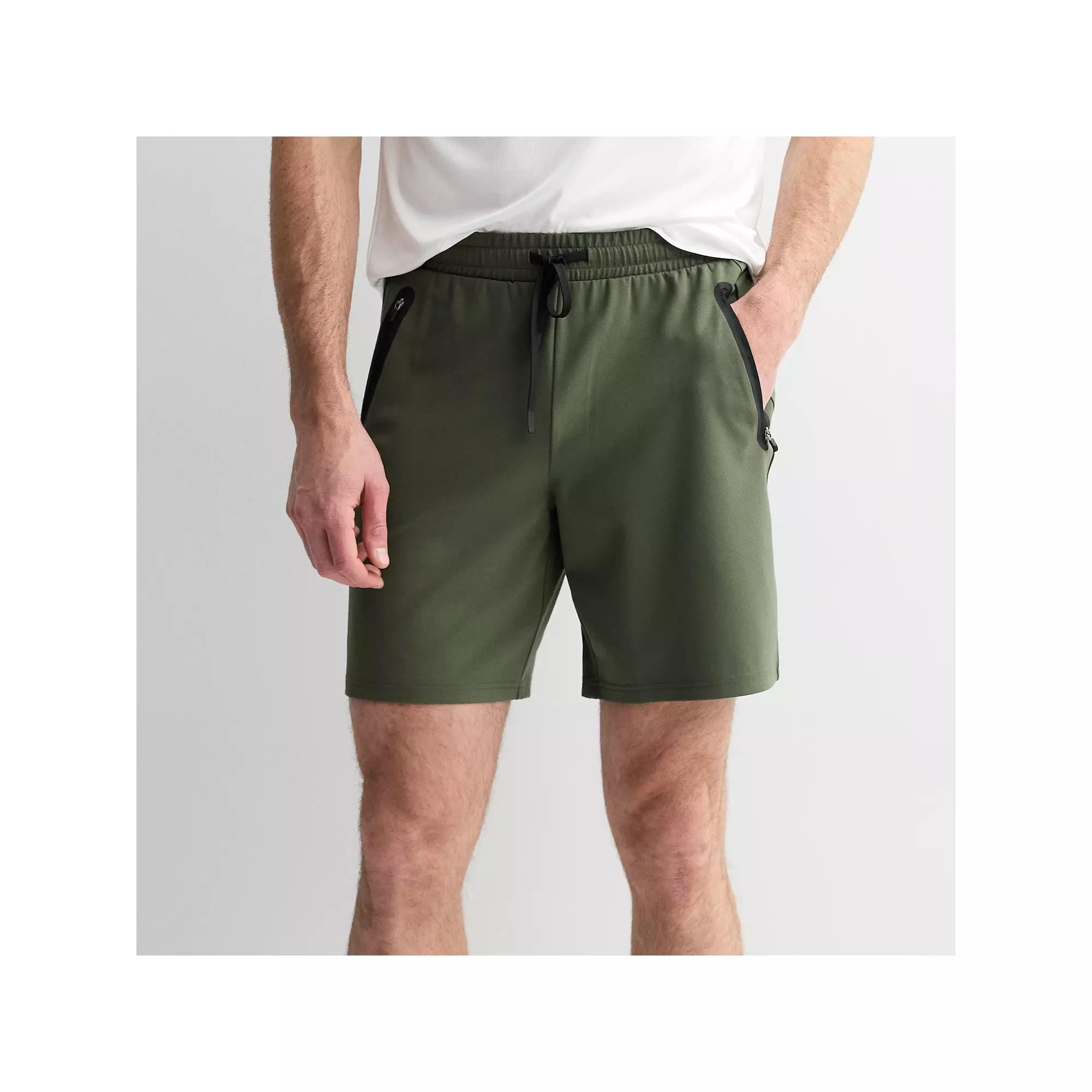 Men's Tek Gear® 8 in. Performance Ponte Shorts, Size: Small, Army Bottle Product Image