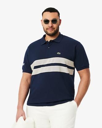 Men's Bold Stripes Classic Fit L.12.12 Polo Product Image