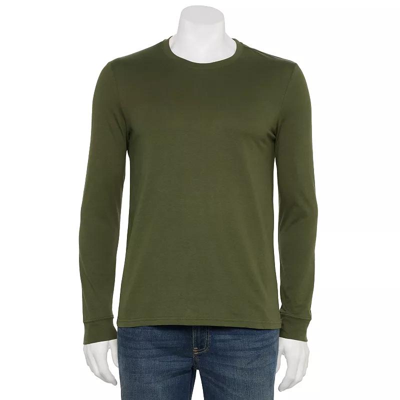 Men's Sonoma Goods For Life® Supersoft Long Sleeve Crewneck Tee,  Product Image
