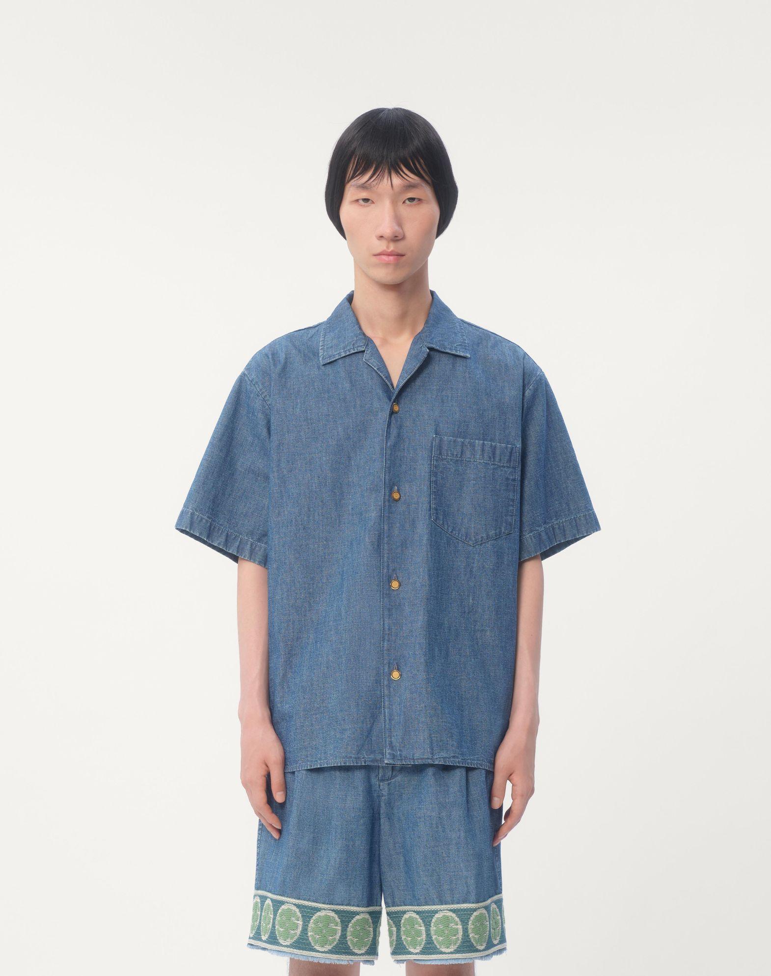 Denim Bowling Shirt Product Image