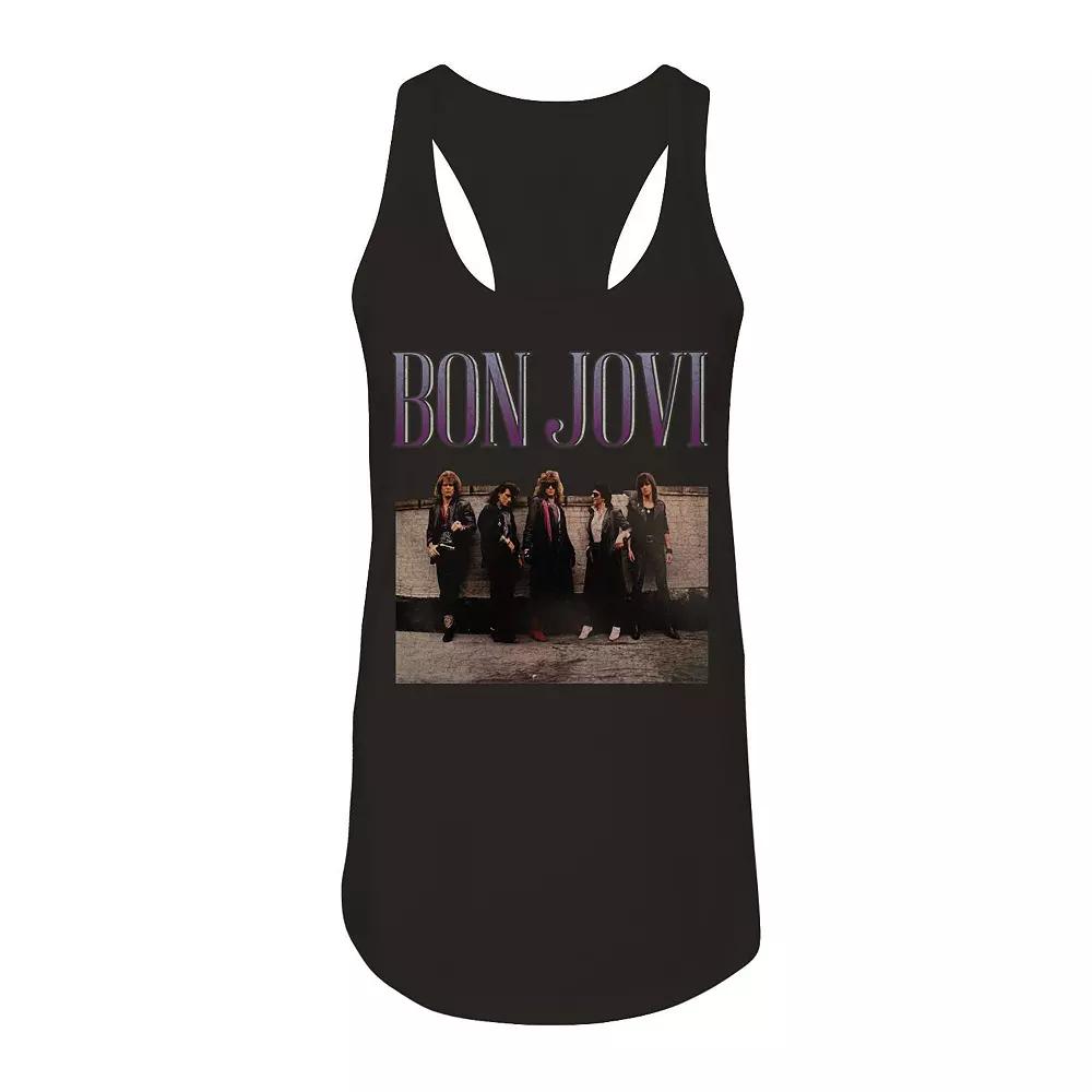 Junior's Bon Jovi Roof Photo Graphic Tank, Girl's,  Product Image