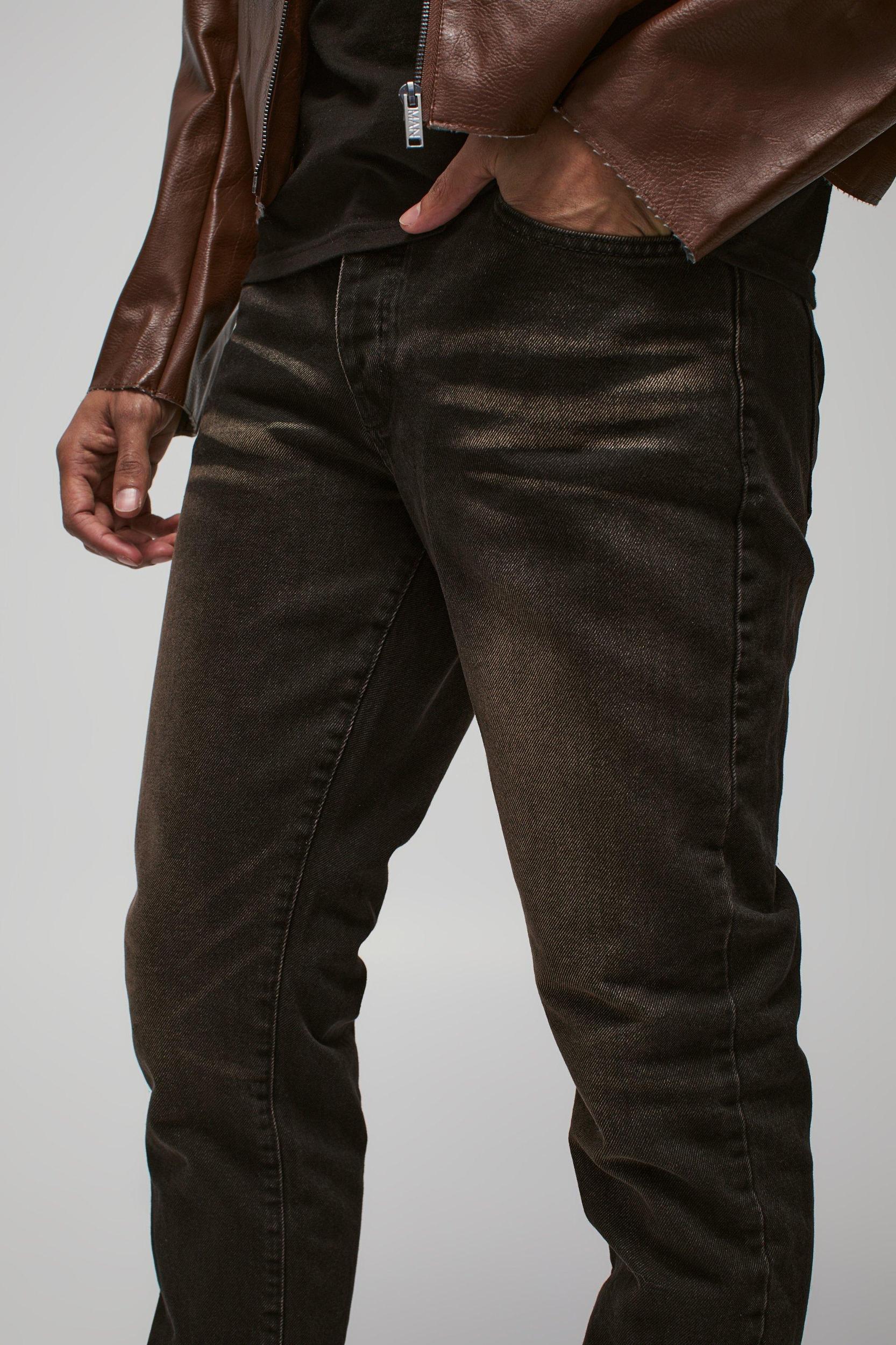 Slim Fit Tinted Jeans | boohooMAN USA Product Image