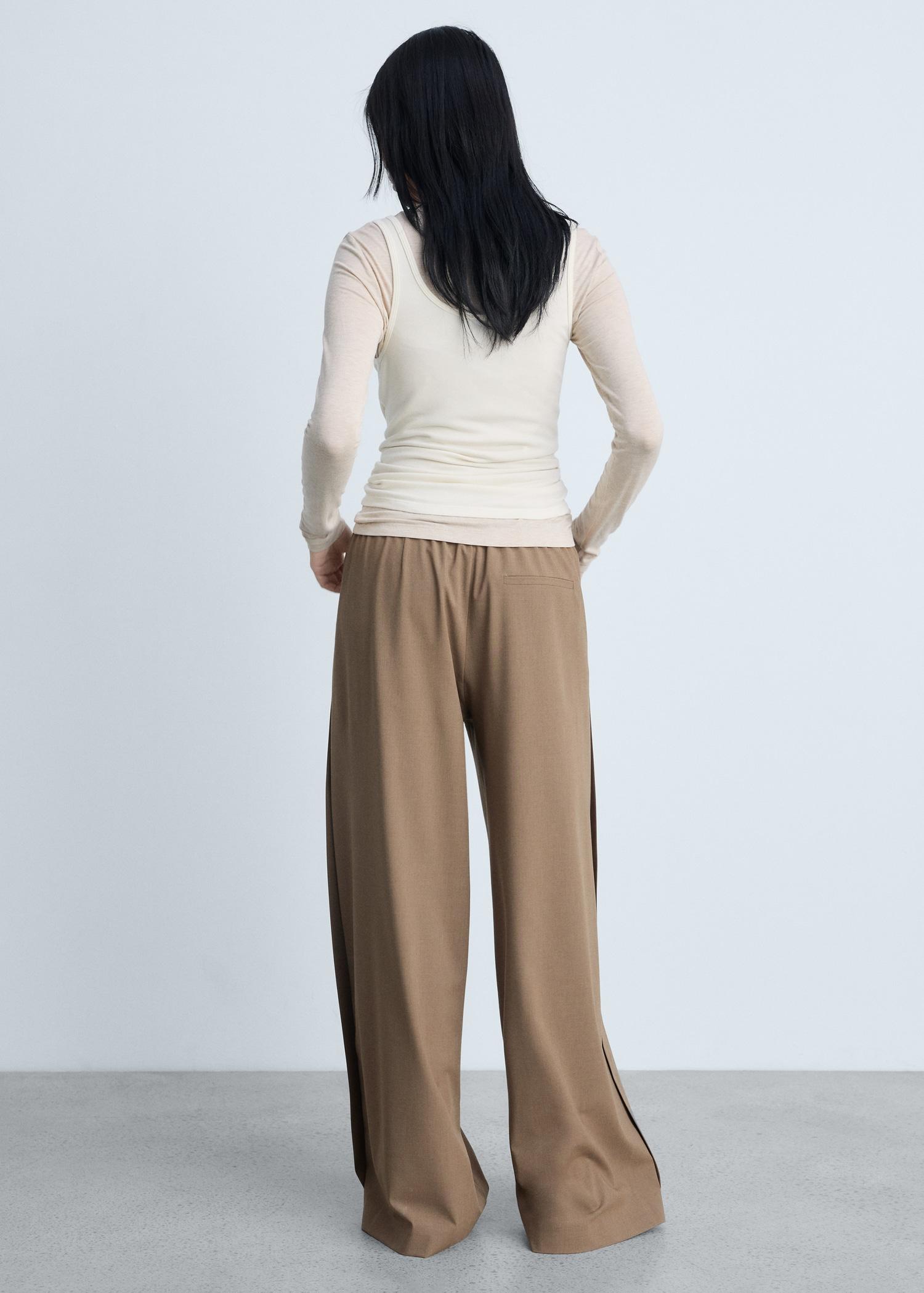 Wide-leg jogger pants - Women | MANGO USA Product Image