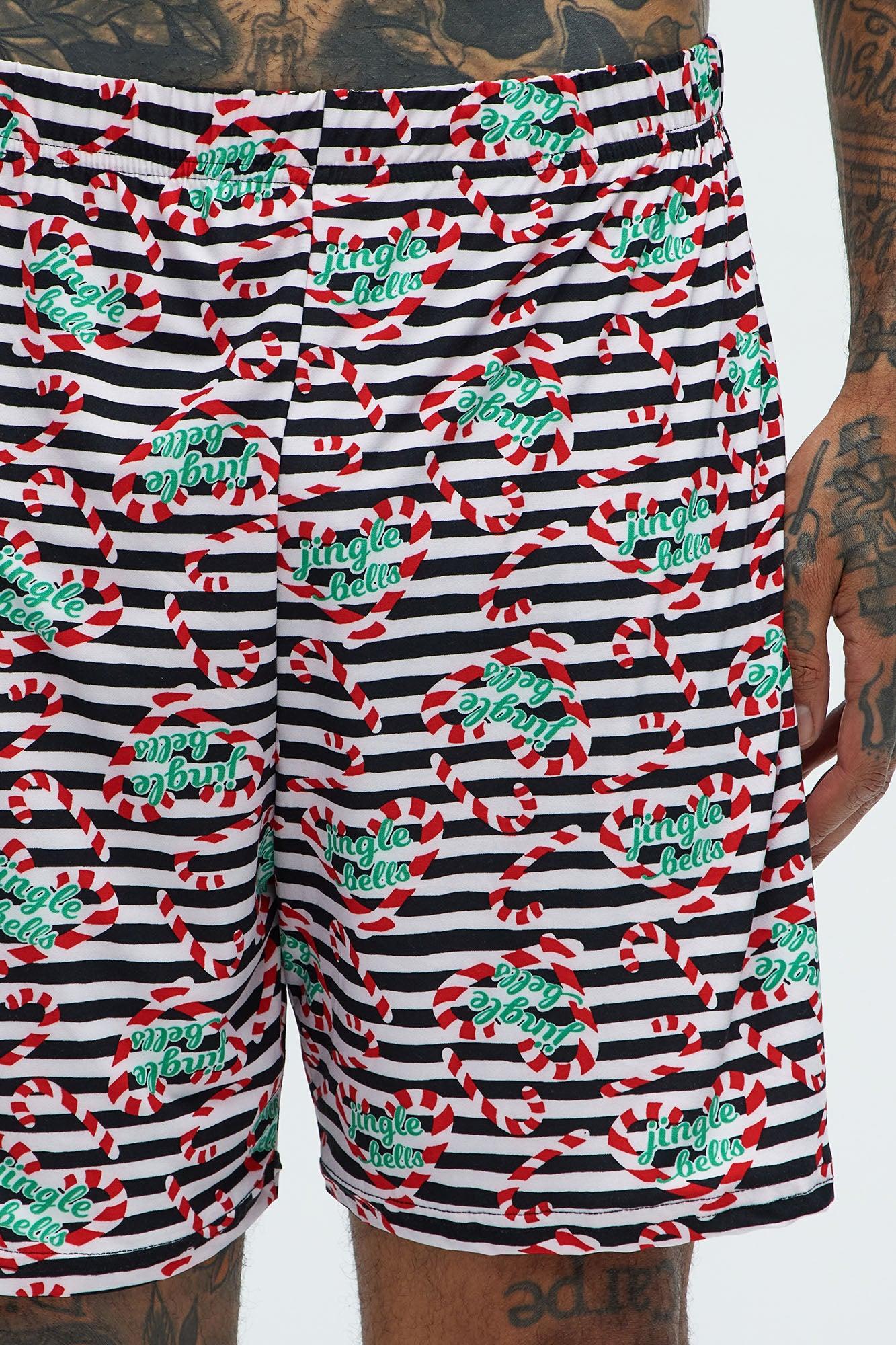 Single Ready To Jingle Holiday PJ Set - Black/combo Product Image
