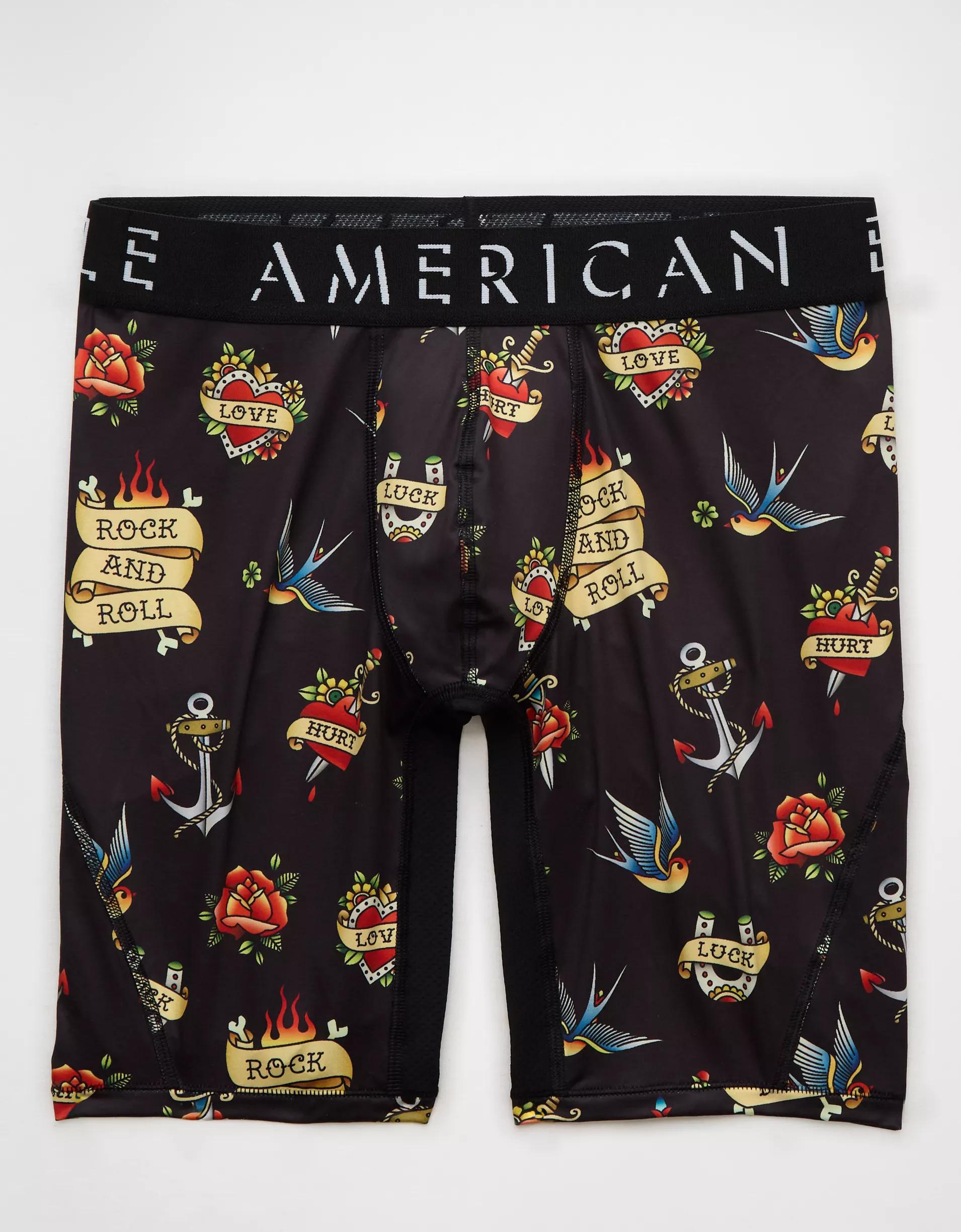 AEO Men's Sailor Tattoos 8" Flex Boxer Brief Product Image