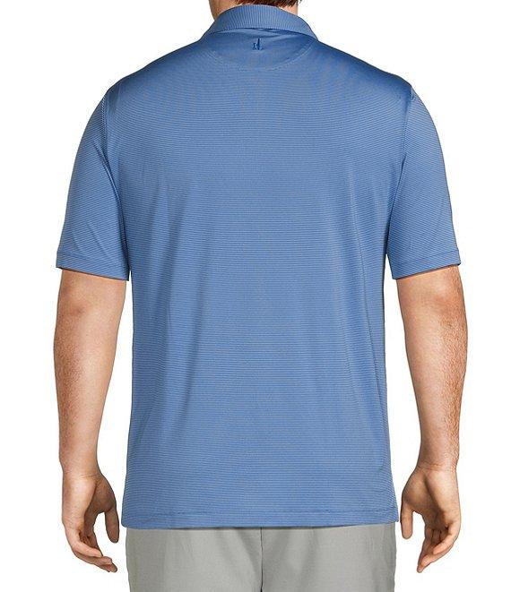 Johnnie-O Big & Tall Lyndonn Stripe Performance Stretch Short Sleeve Polo Shirt Product Image